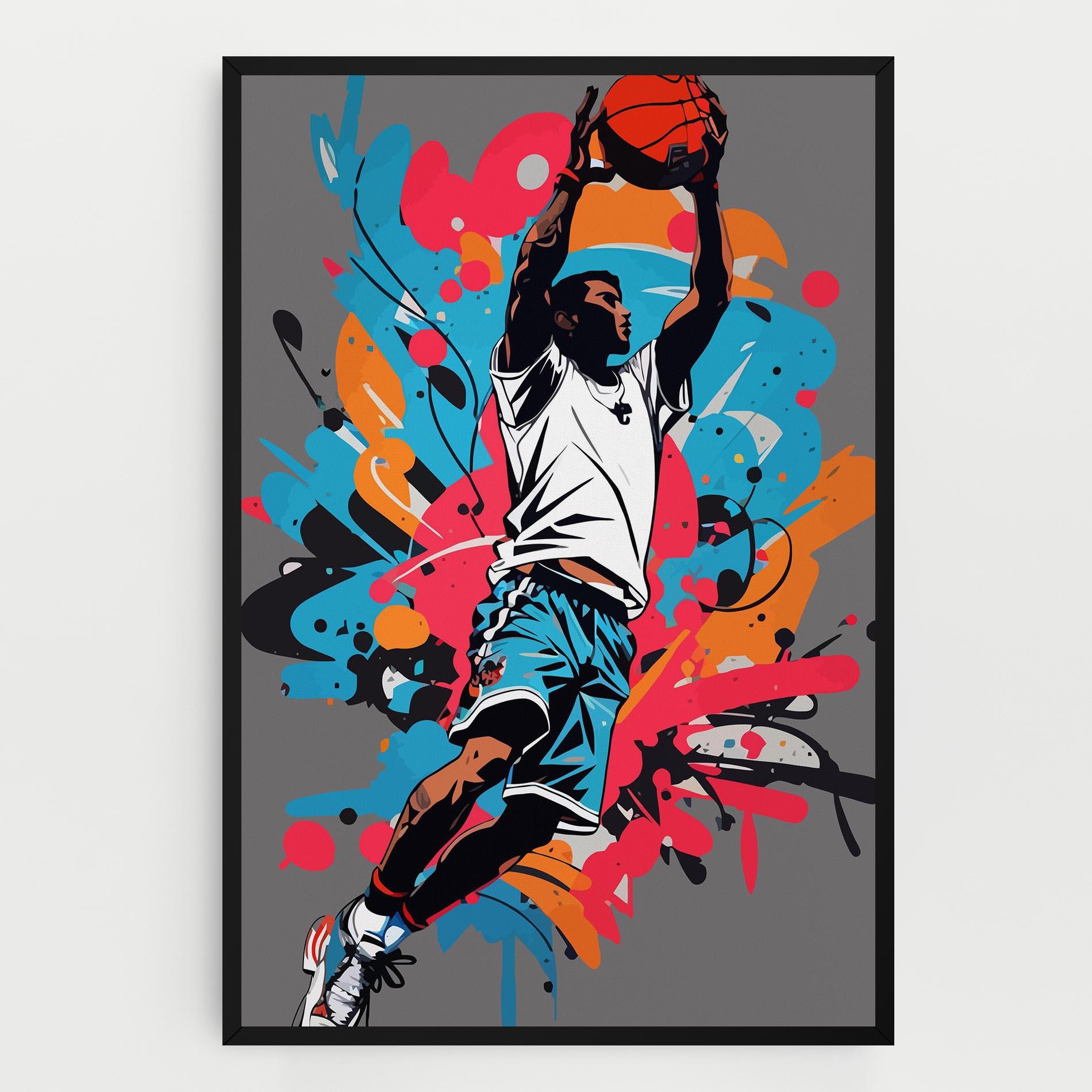 Vászonkép Blue Red Basket mockup 0