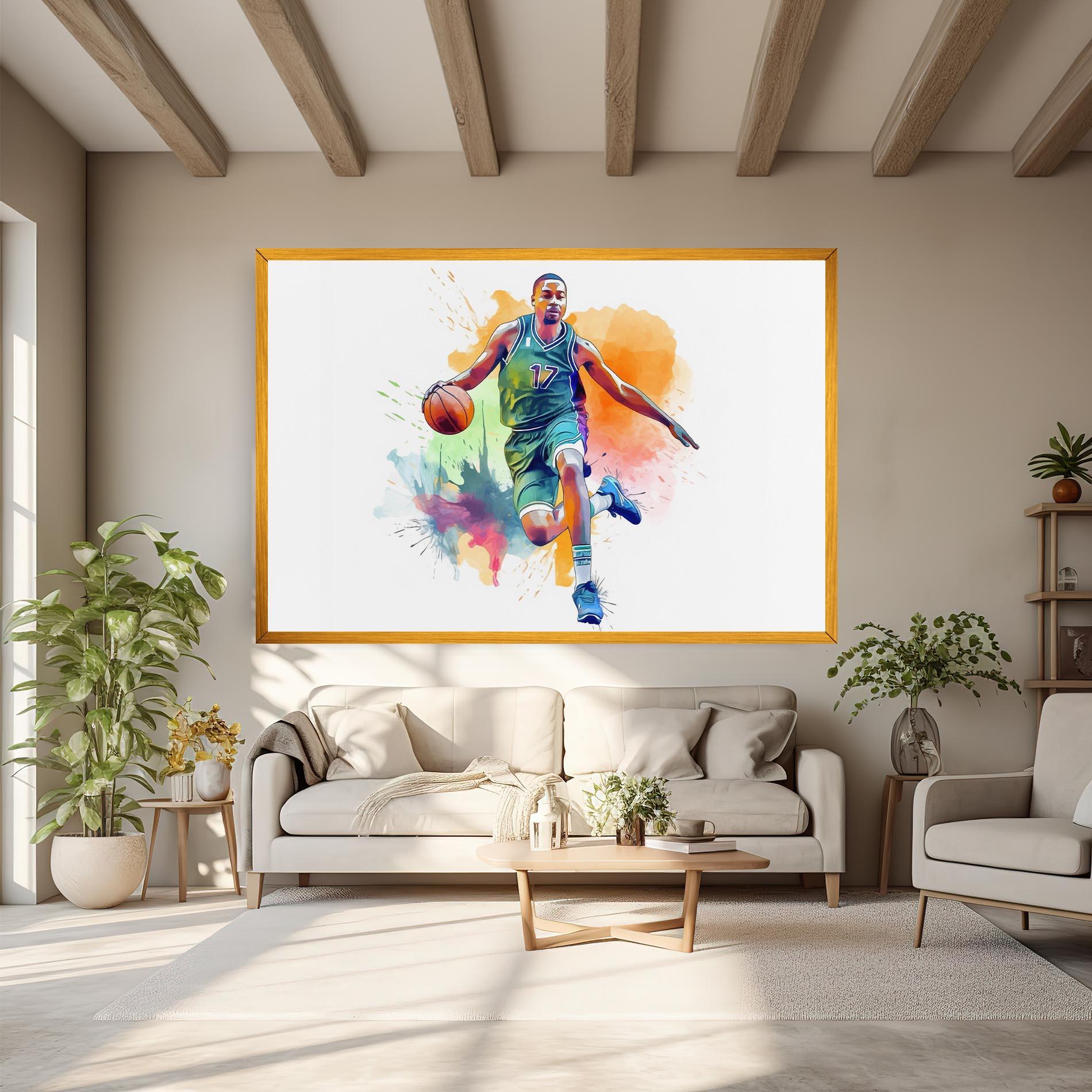 Vászonkép Playing Basket mockup 6