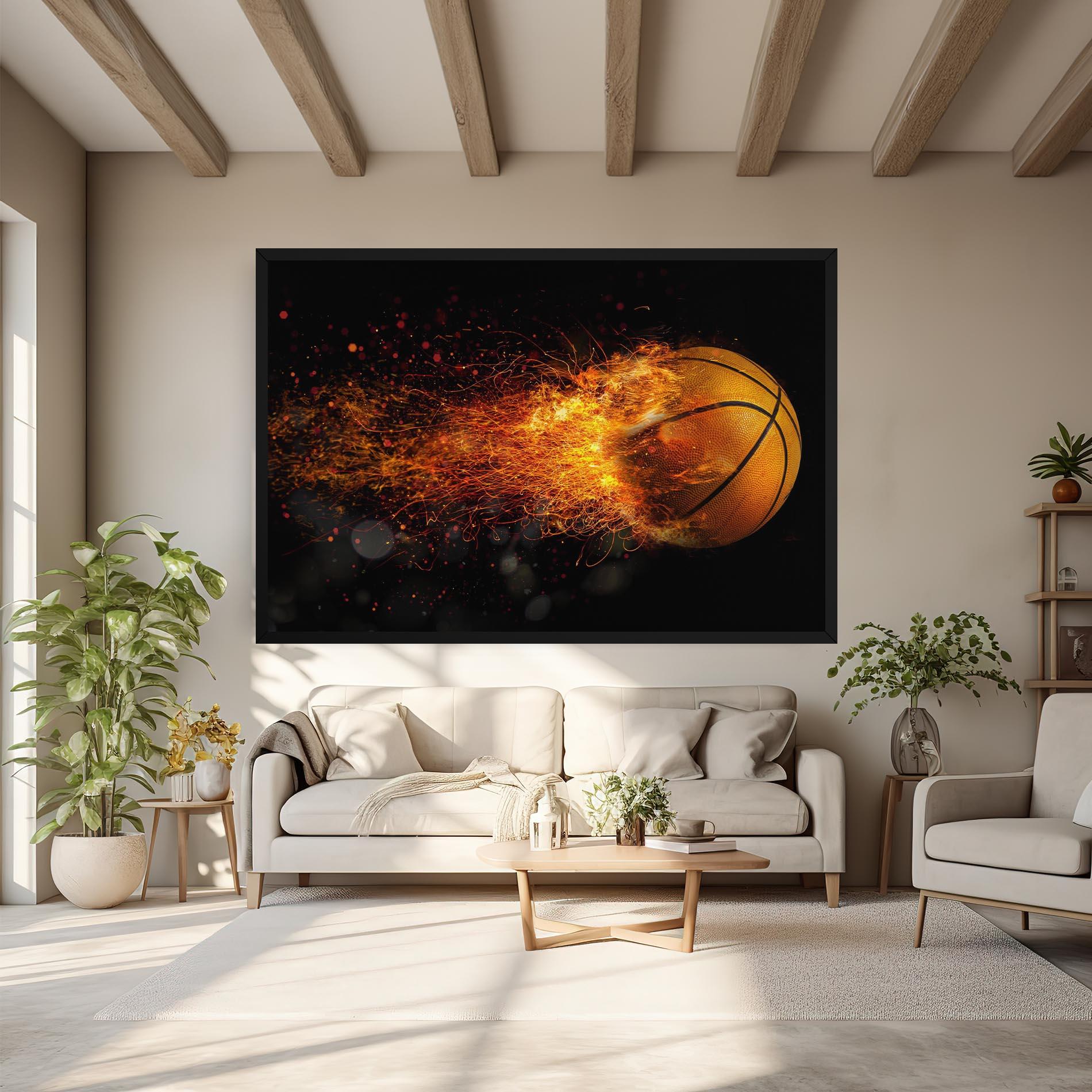 Vászonkép Basket Ball Flame mockup 6
