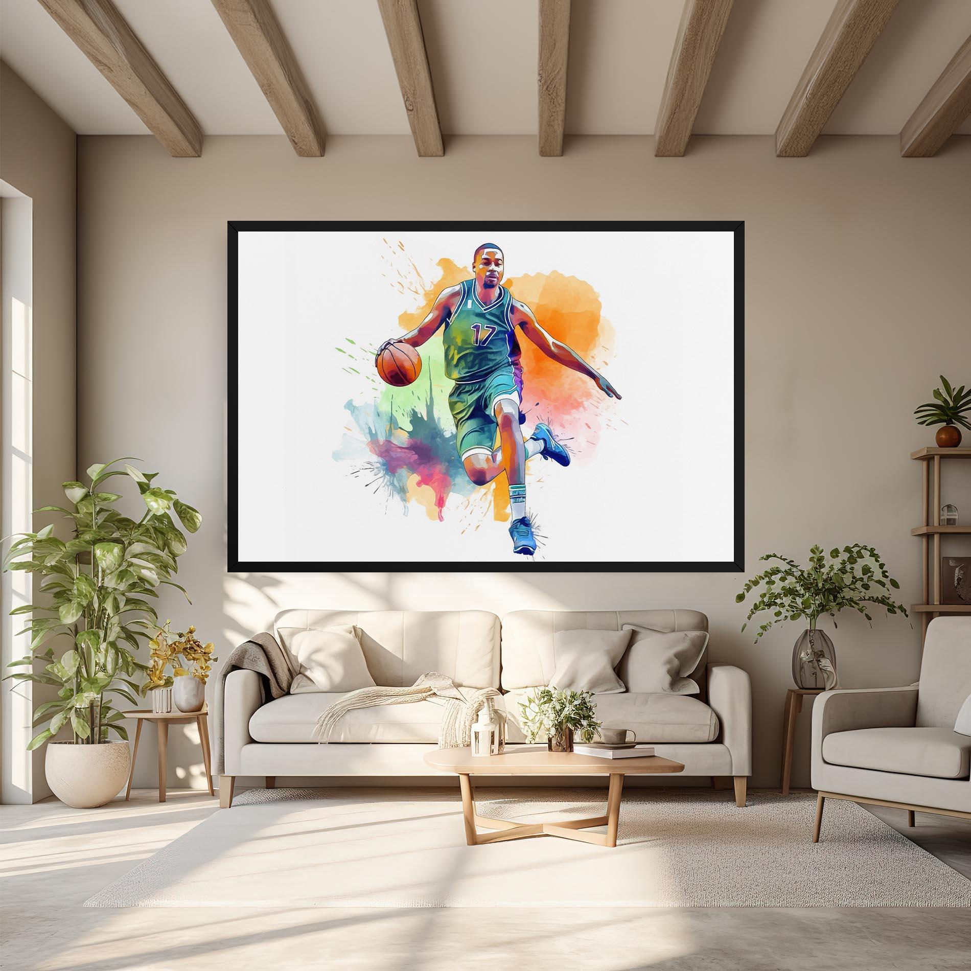 Vászonkép Playing Basket mockup 6