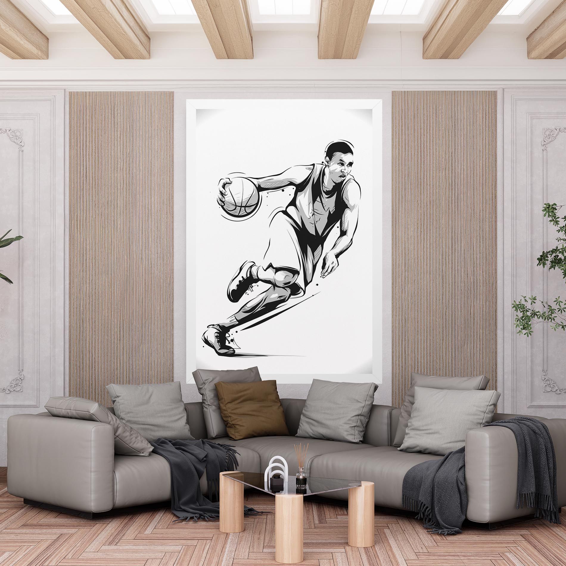 Basketball Player Line mockup 6