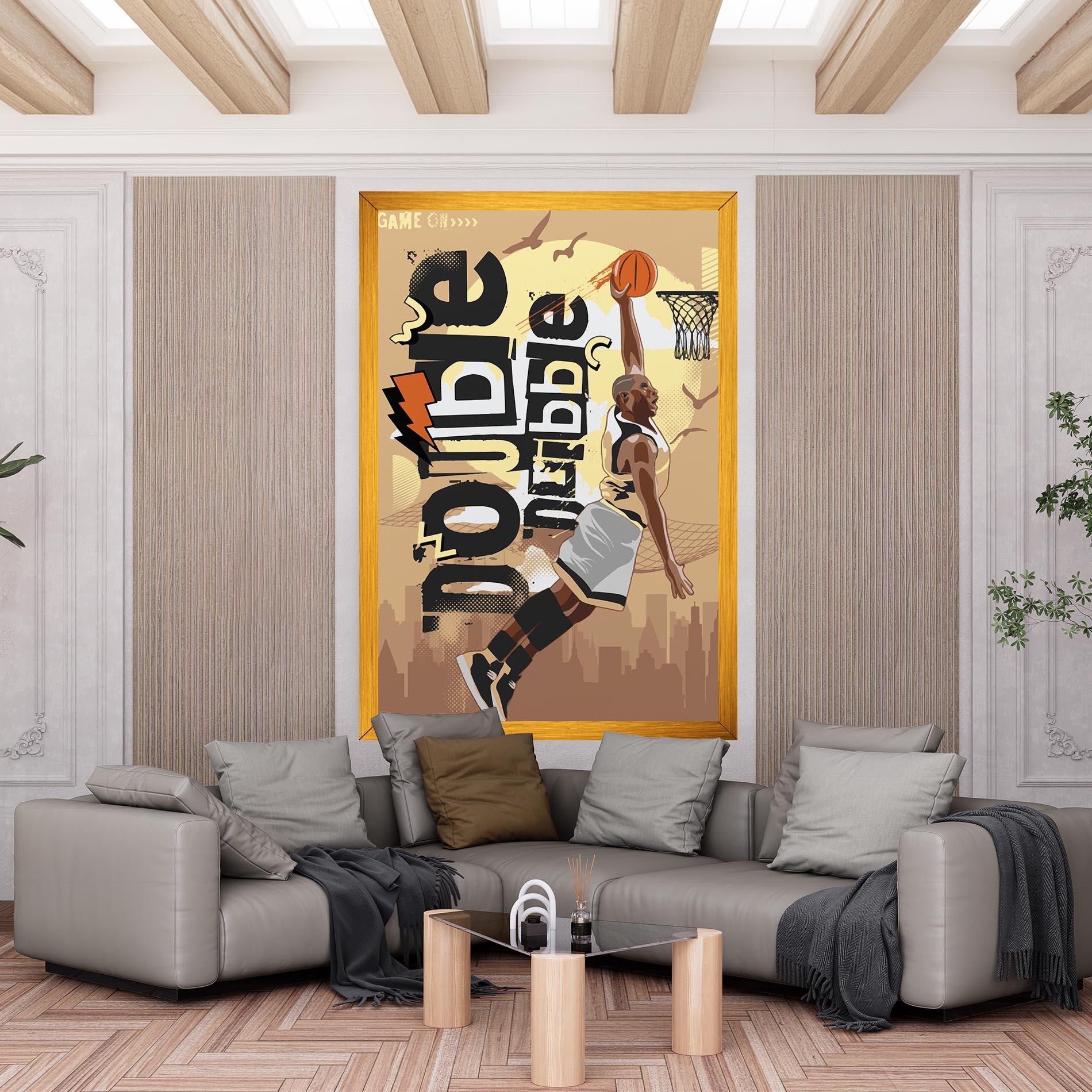 Vászonkép Double Dribble mockup 6