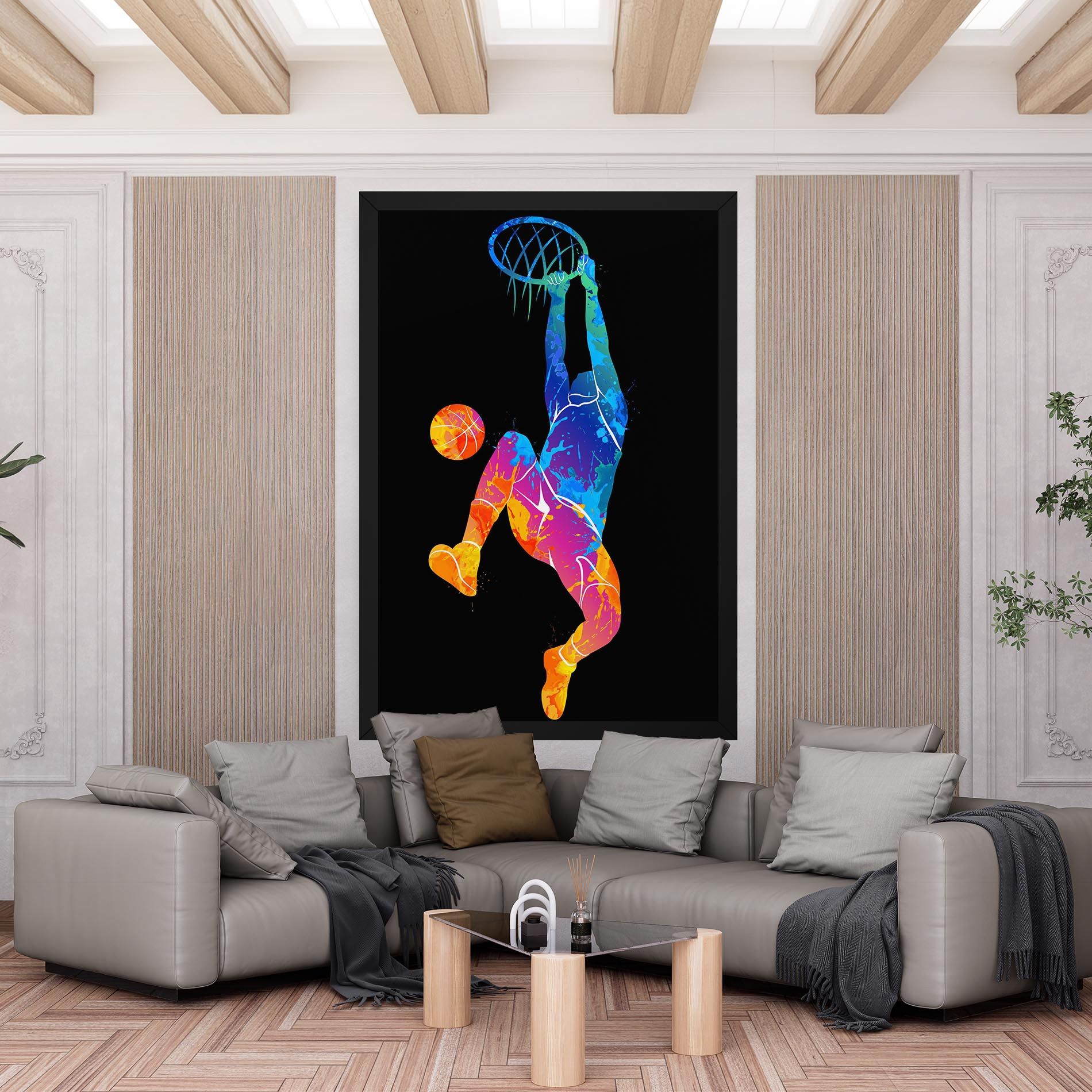 Blue Basket Hoop mockup 6