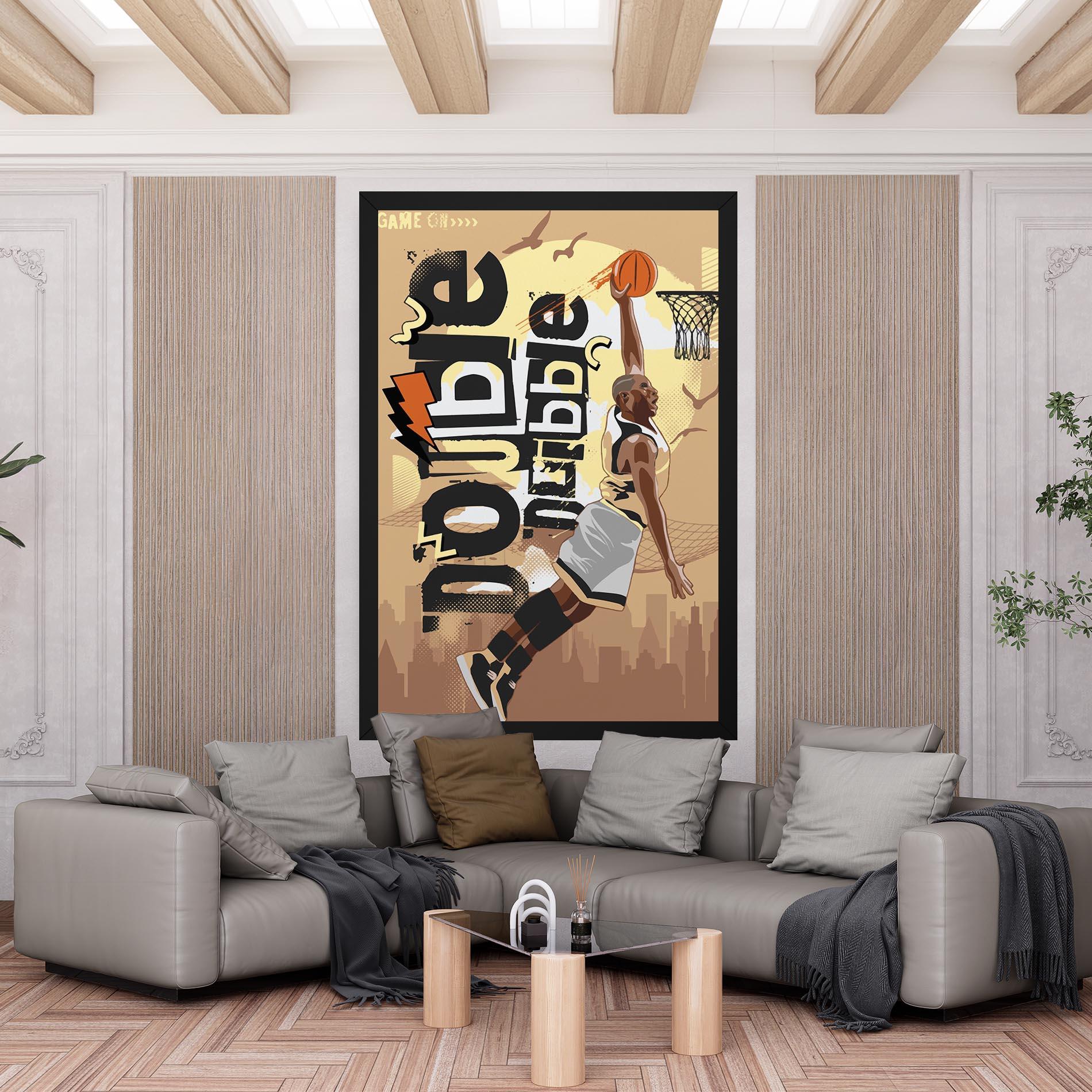 Vászonkép Double Dribble mockup 6