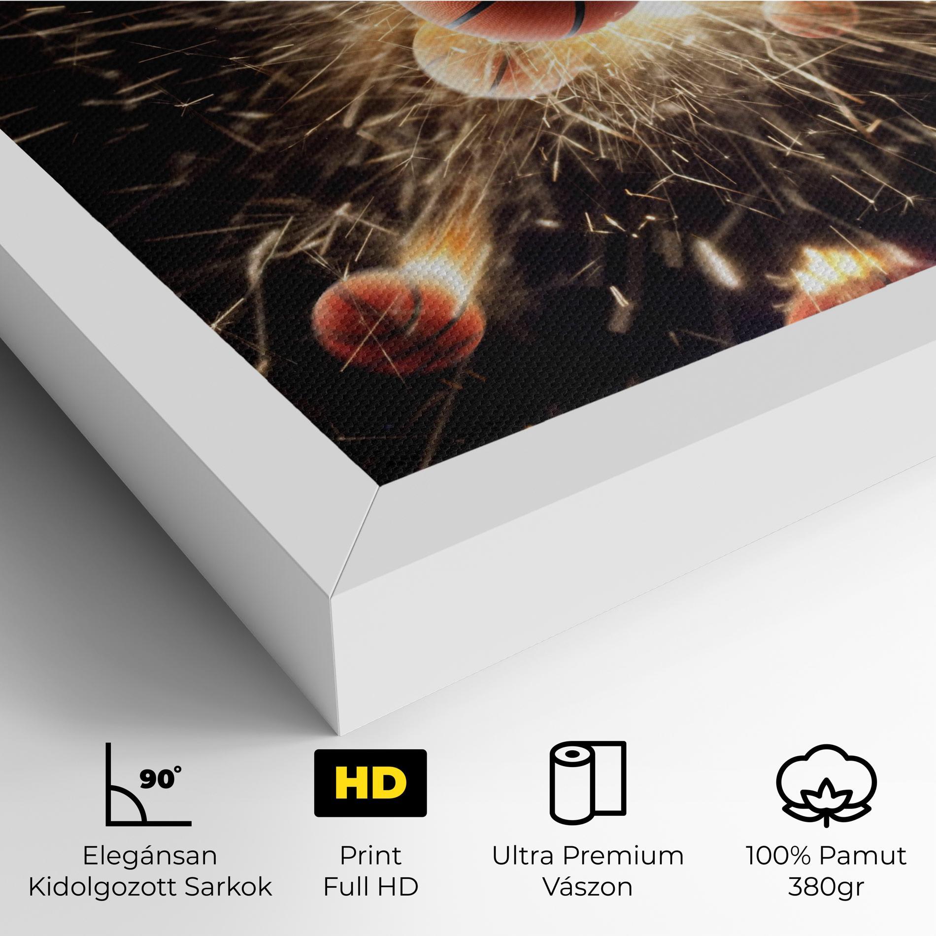 Vászonkép Basketball Explosion mockup 4