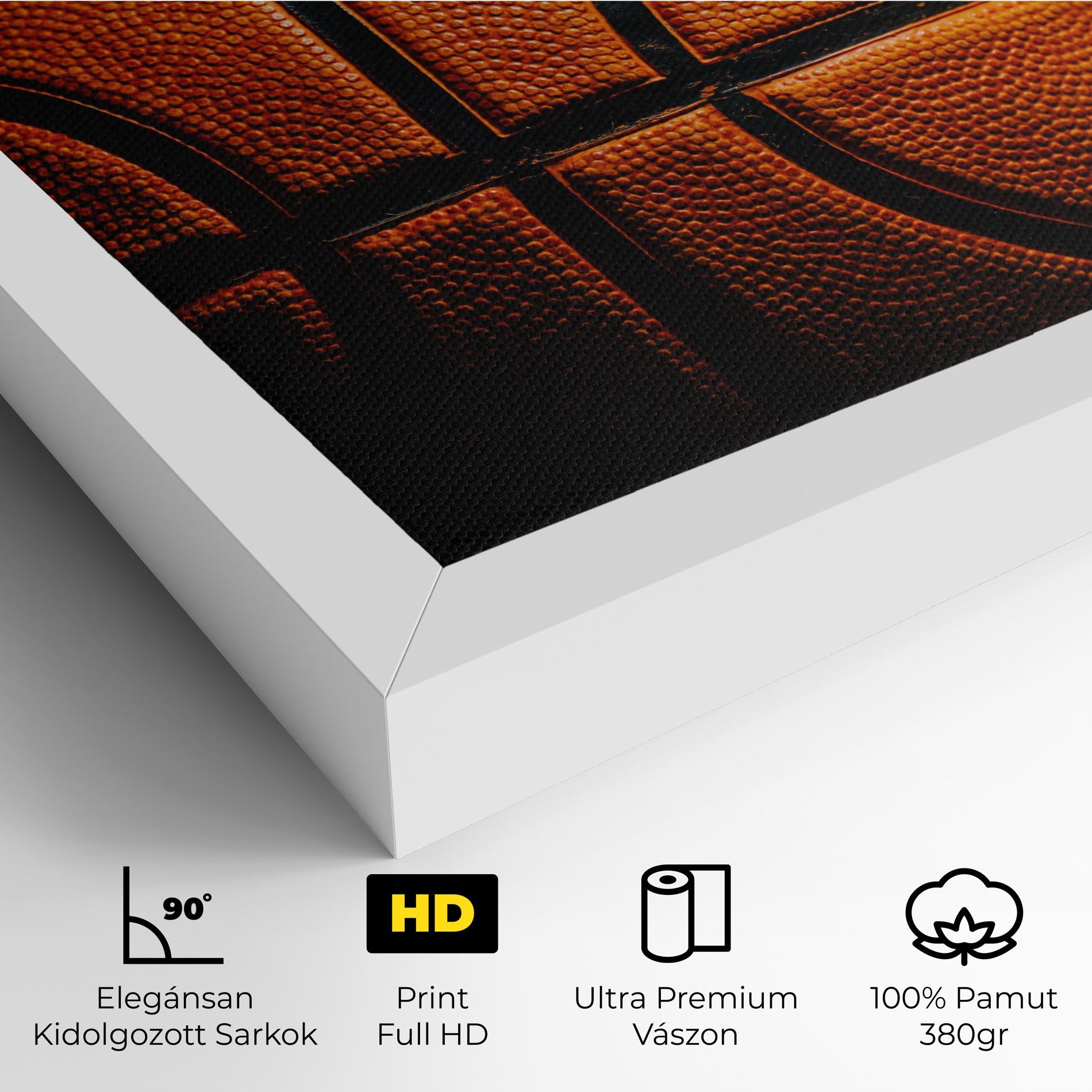 Vászonkép Orange Basketball mockup 4
