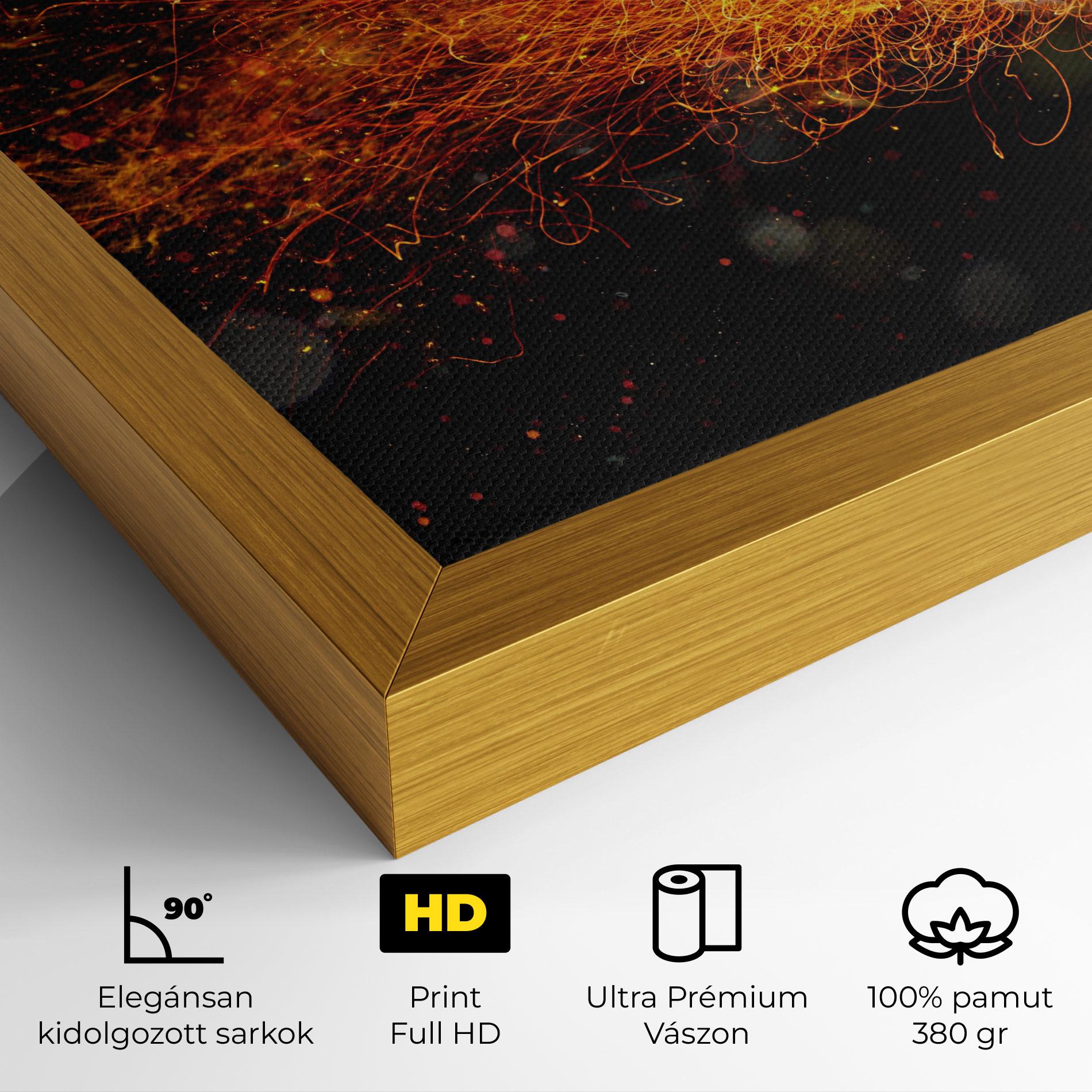 Vászonkép Basket Ball Flame mockup 4