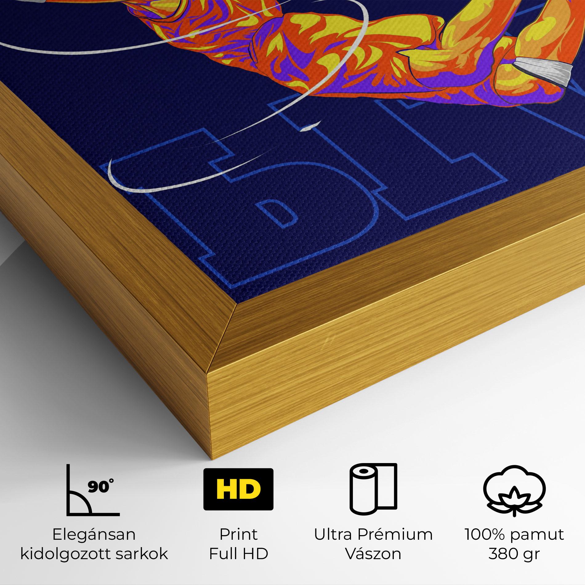 Vászonkép Basketball Blue mockup 4