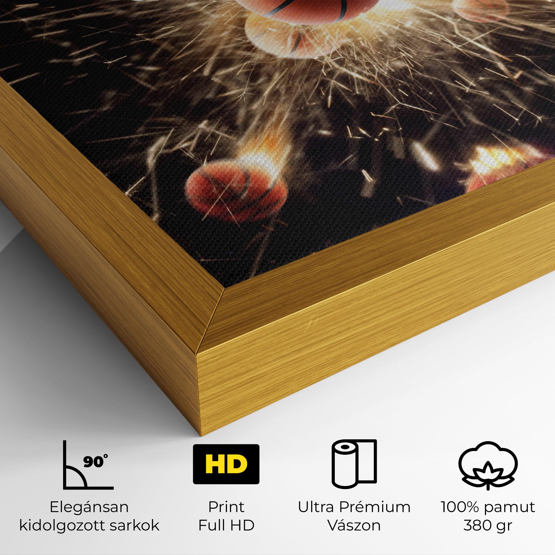 Vászonkép Basketball Explosion mockup 4