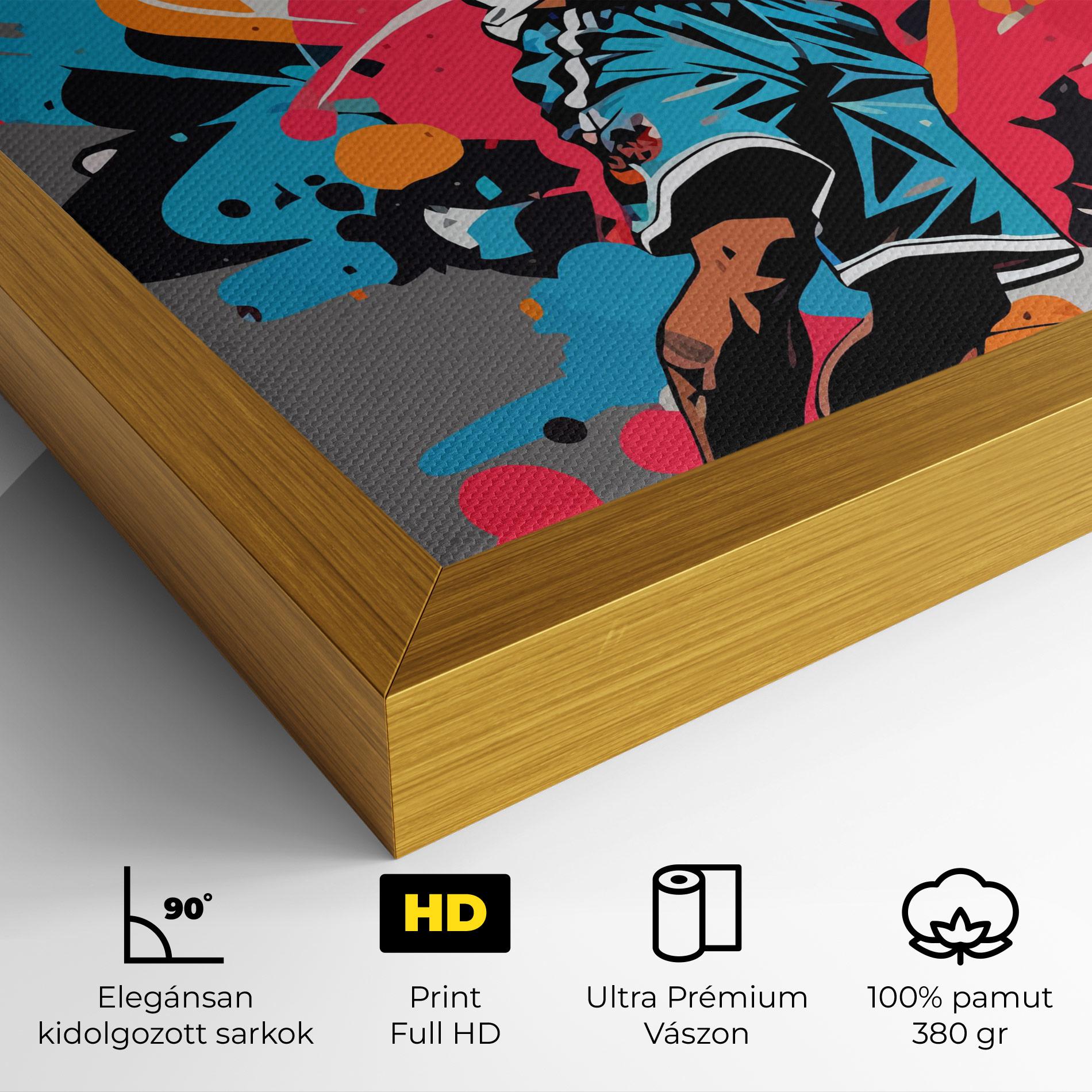 Vászonkép Blue Red Basket mockup 4