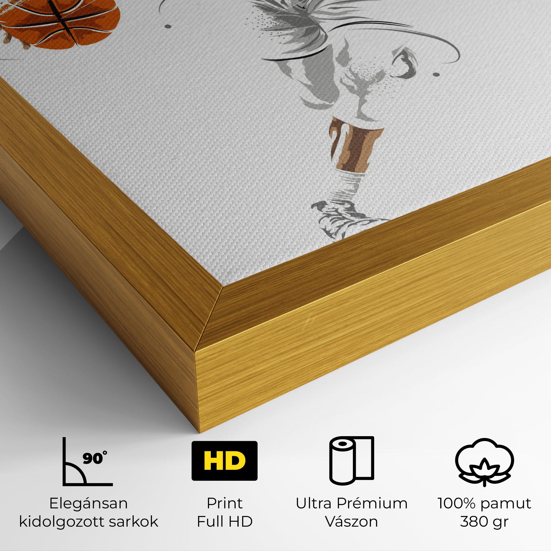 Vászonkép Dribbling Basketbal mockup 4