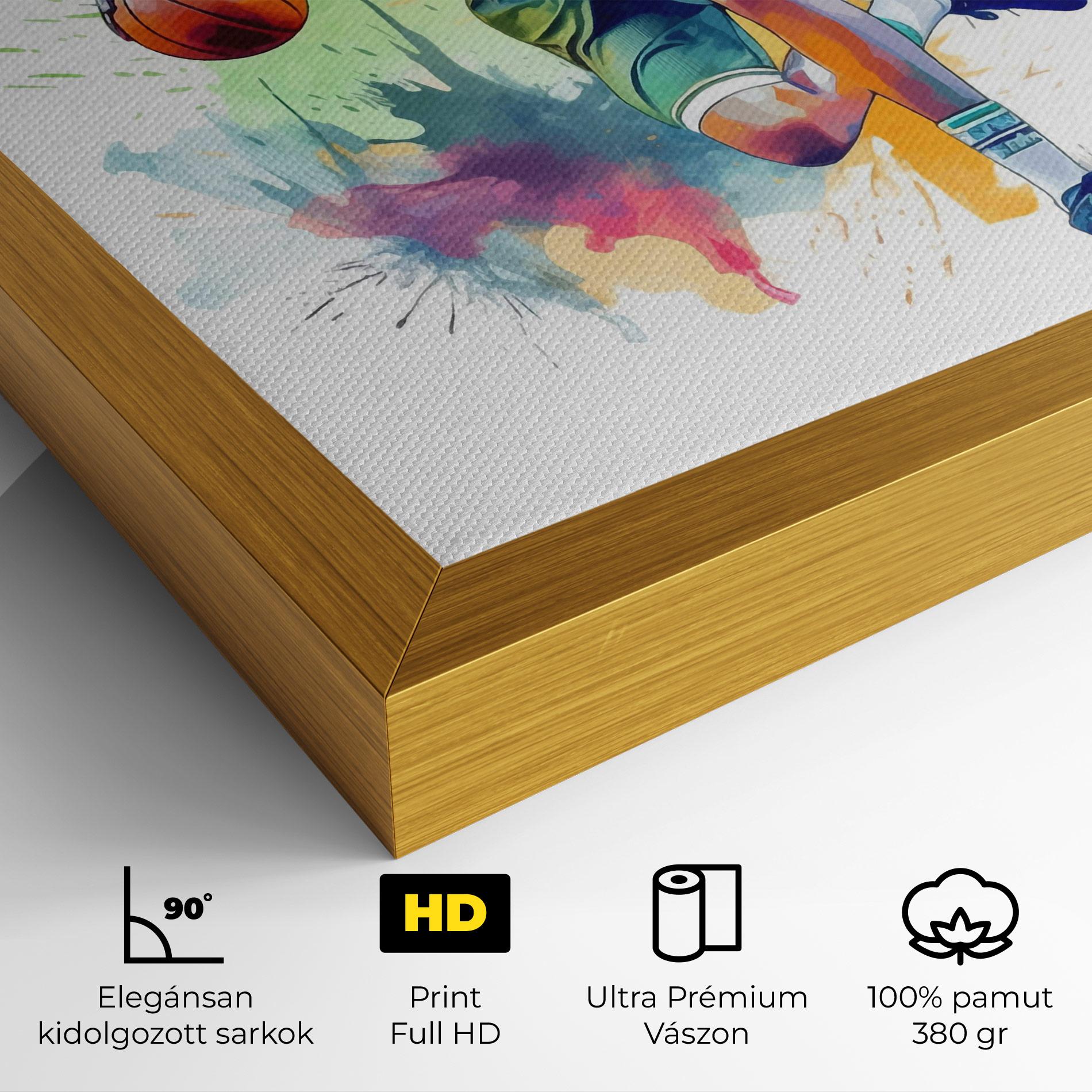 Vászonkép Playing Basket mockup 4