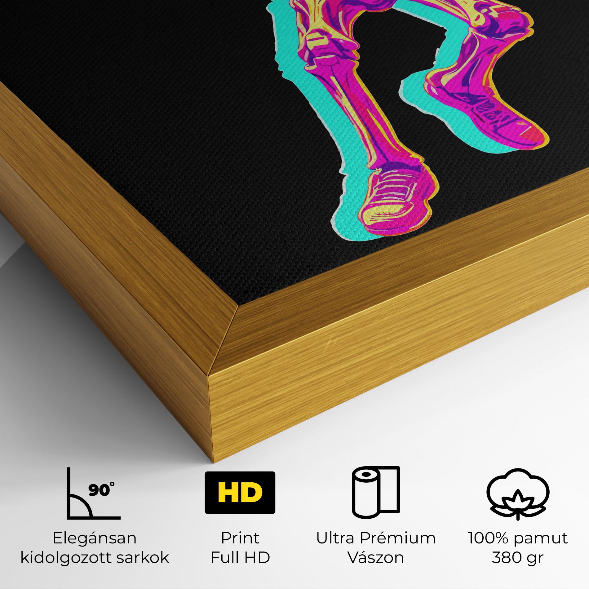 Vászonkép Skeleton Basketball mockup 4