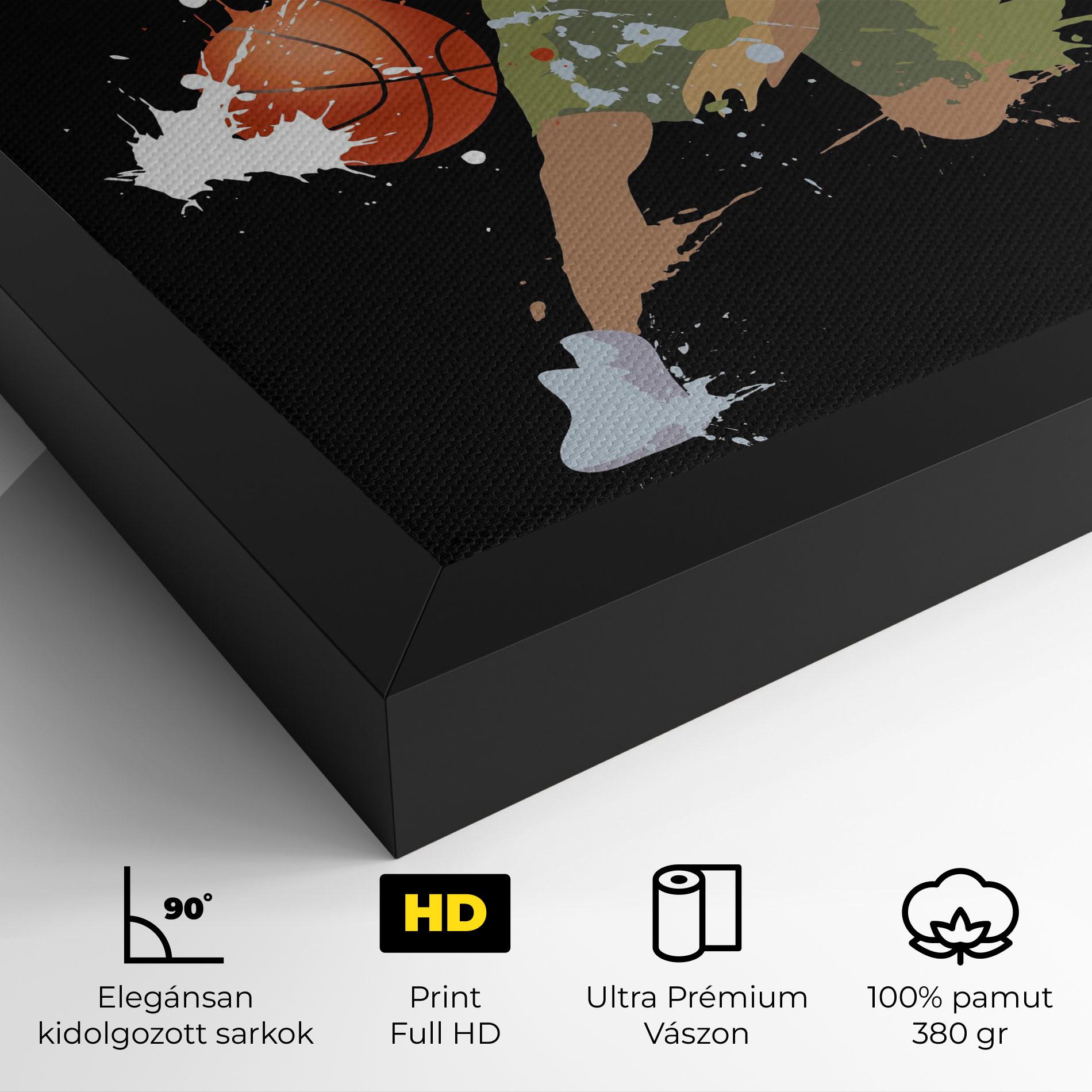 Vászonkép Basket Splash mockup 4