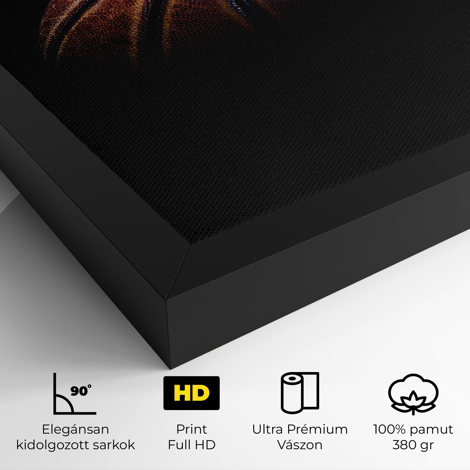 Basketball Ball In Dark mockup 4