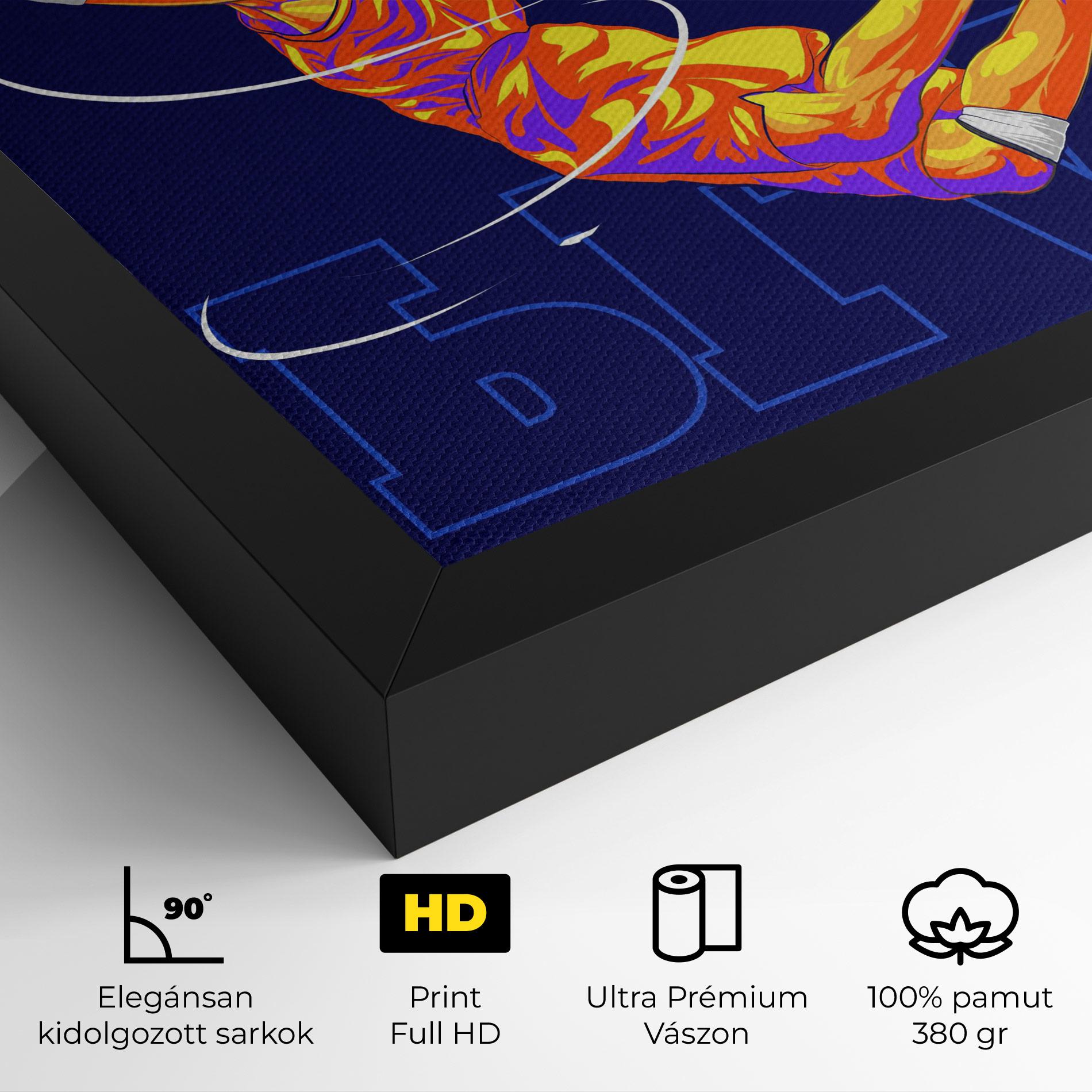 Vászonkép Basketball Blue mockup 4