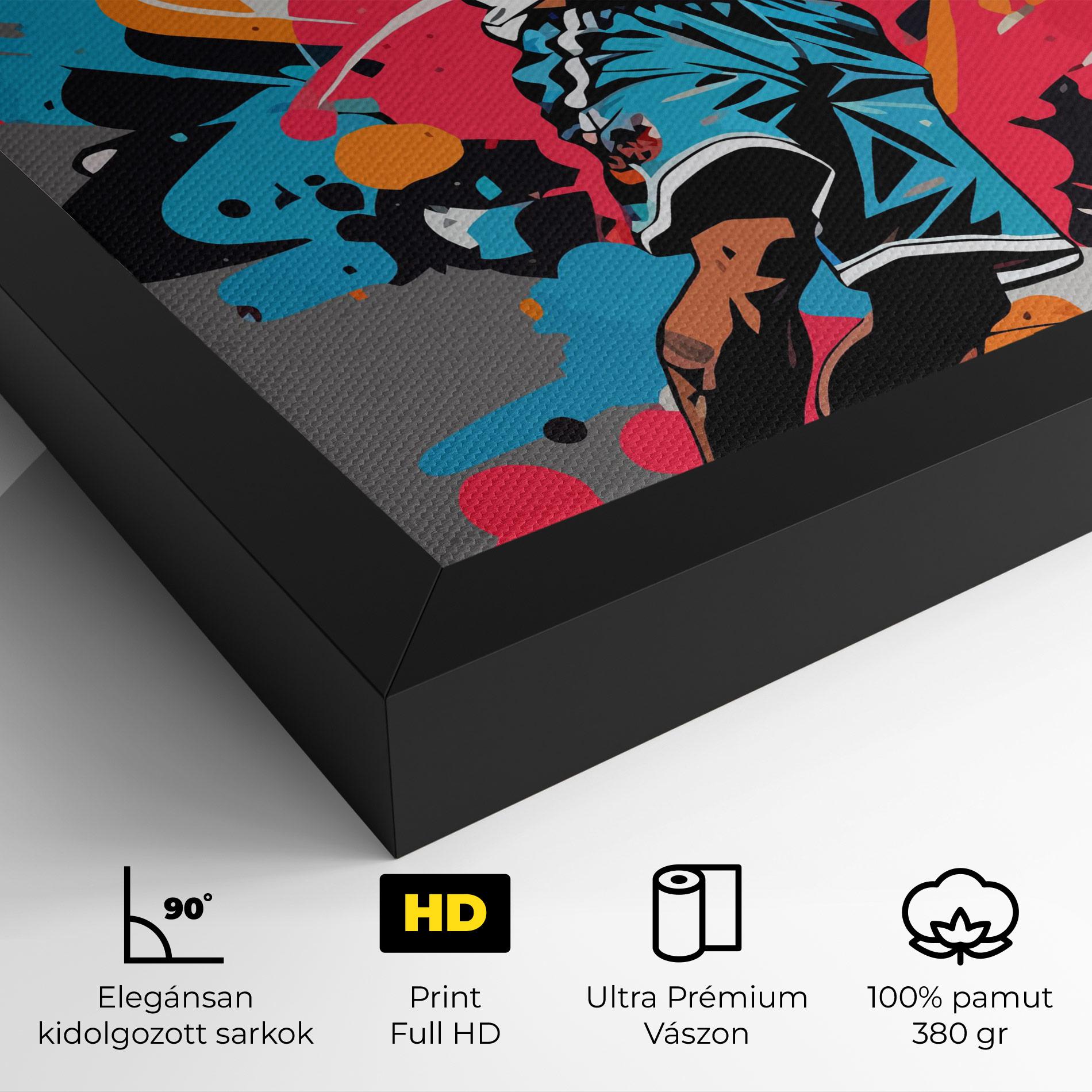 Vászonkép Blue Red Basket mockup 4