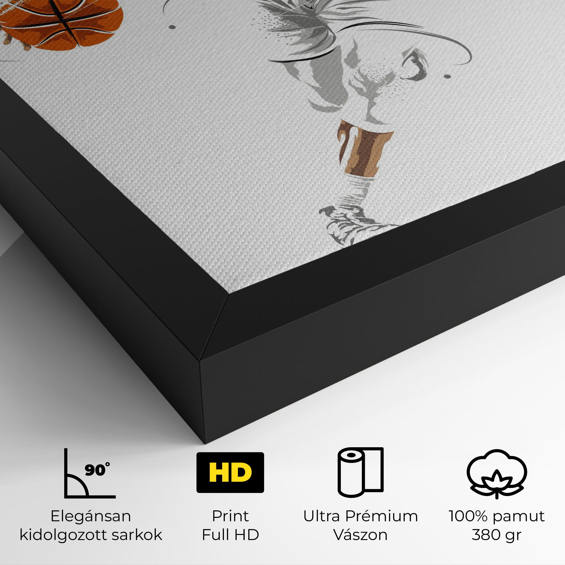 Vászonkép Dribbling Basketbal mockup 4