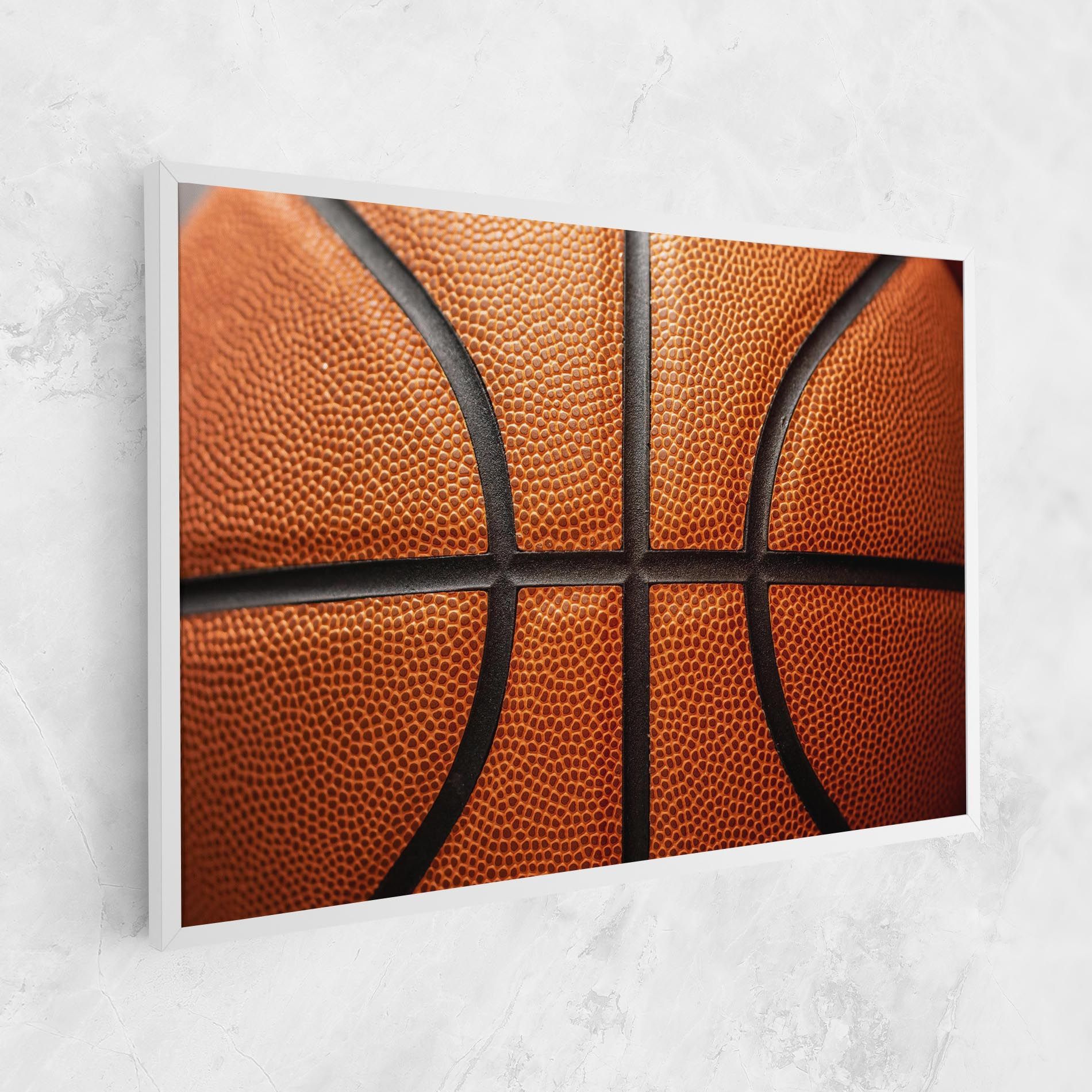 Close Up Leather Basketball mockup 1