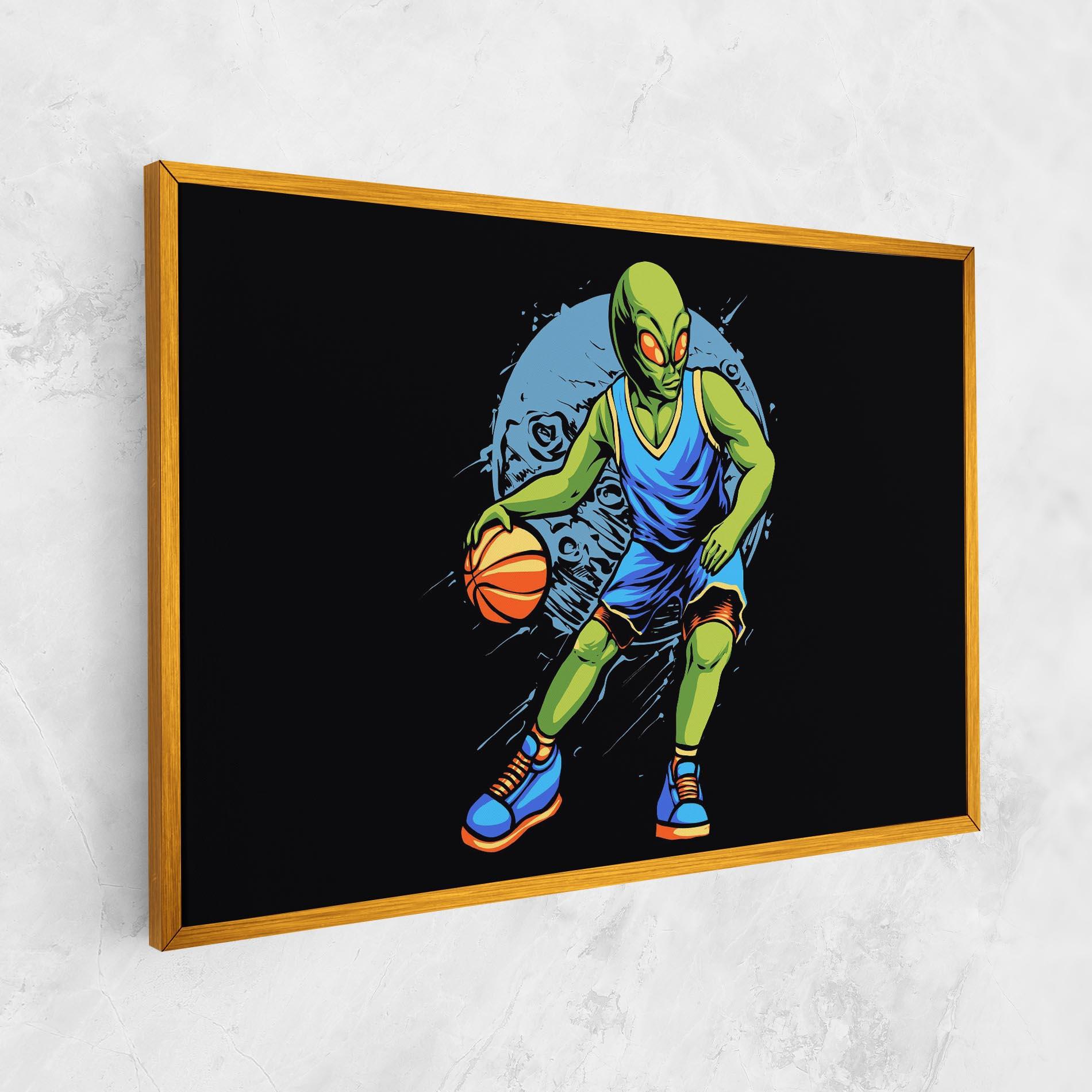 Vászonkép Alien Basketball mockup 1