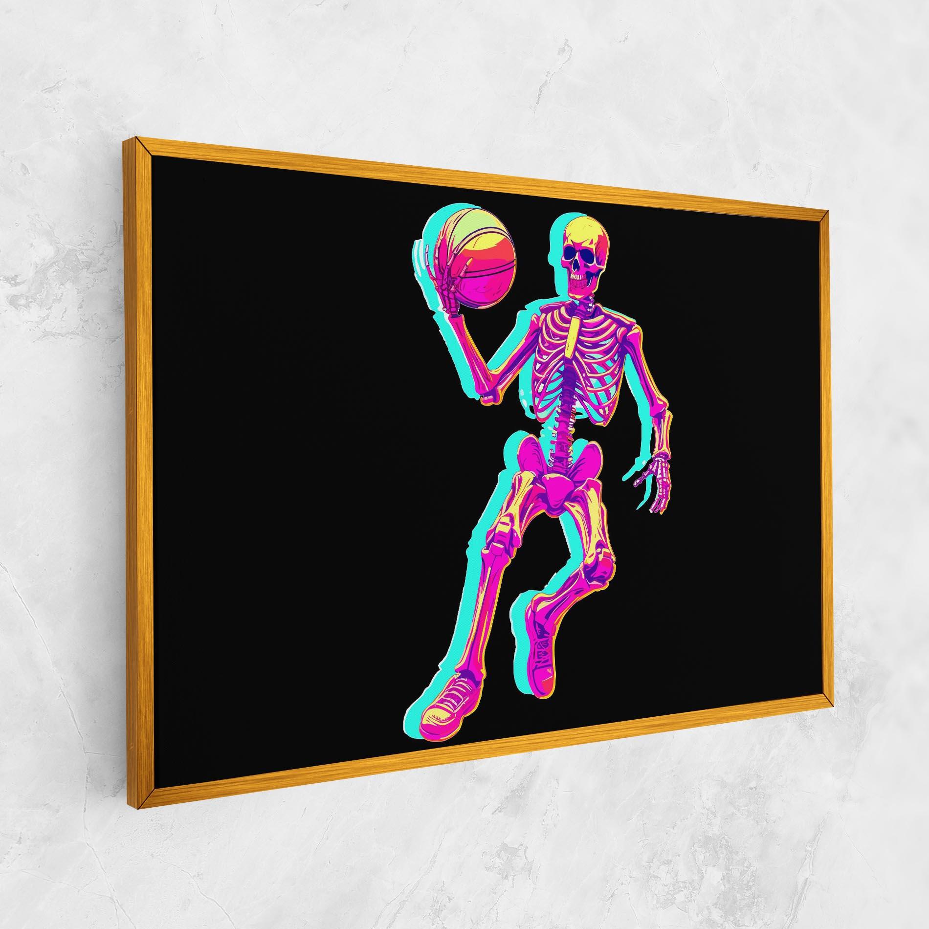 Vászonkép Skeleton Basketball mockup 1