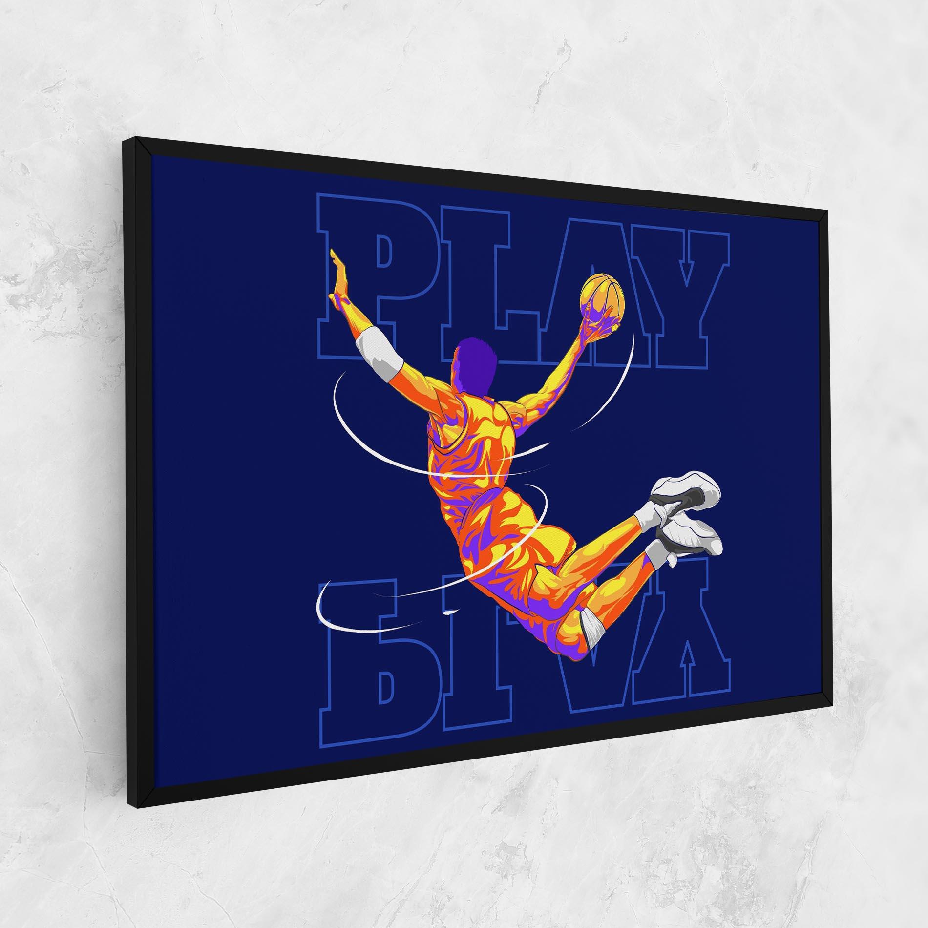 Vászonkép Basketball Blue mockup 1