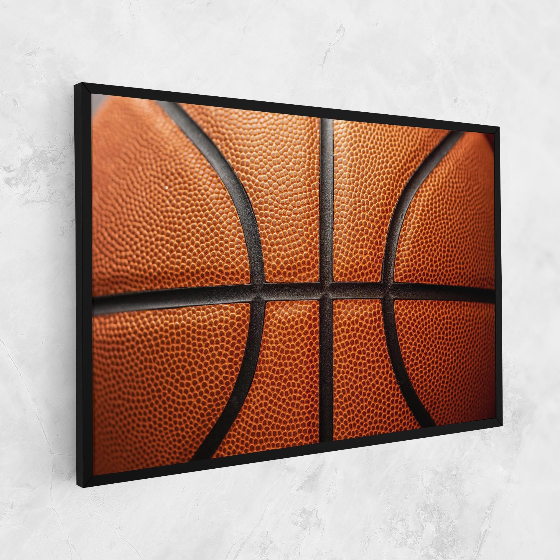 Close Up Leather Basketball mockup 1