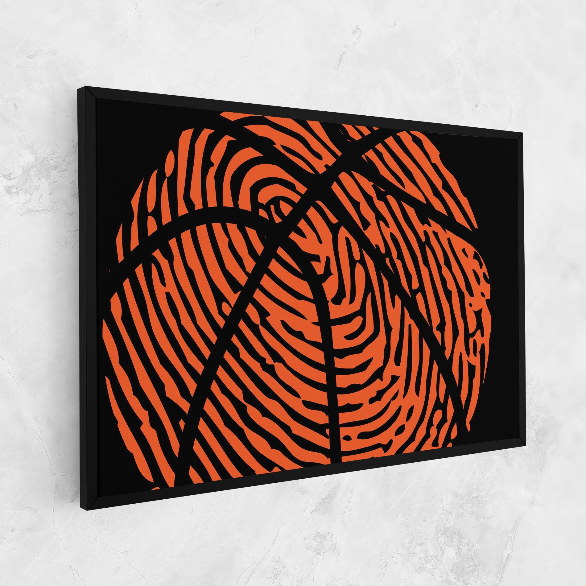 Vászonkép Fingerprint Basketball mockup 1