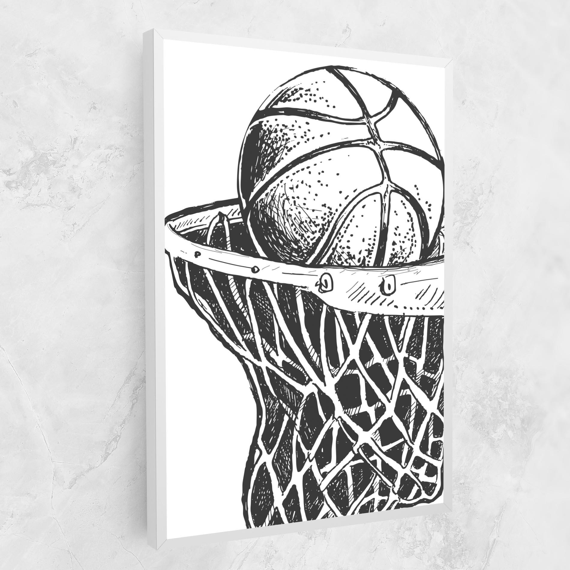Vászonkép Basketball Grey Hoop mockup 1