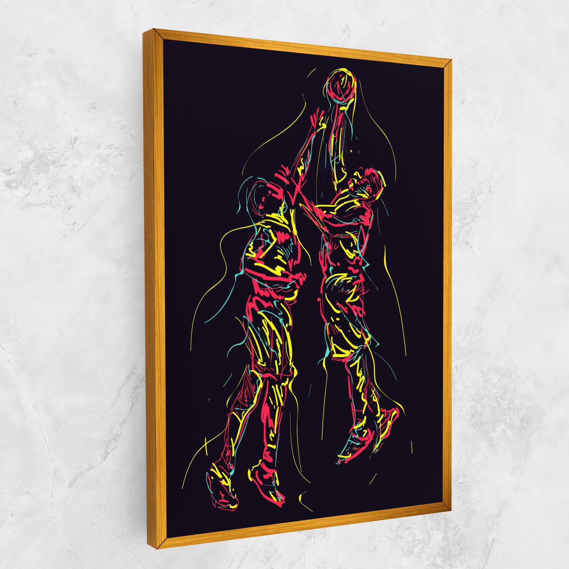 Vászonkép Basket Line Jump mockup 1