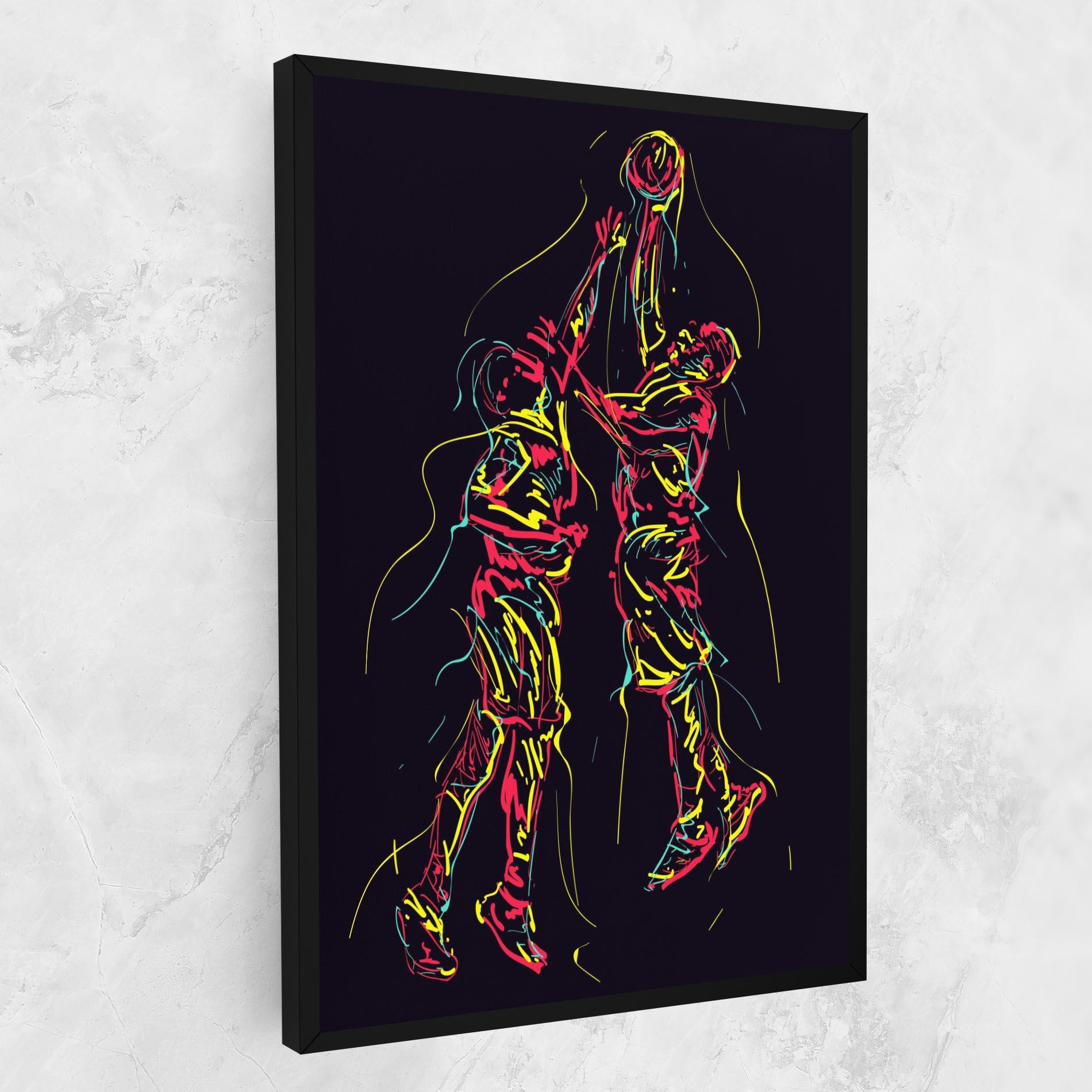 Vászonkép Basket Line Jump mockup 1