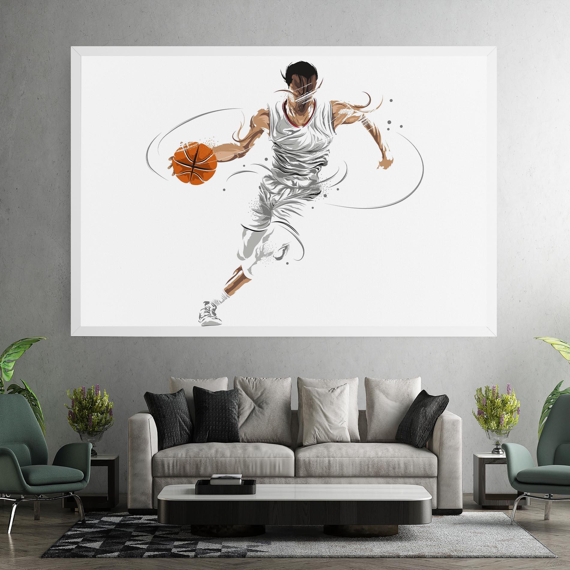 Vászonkép Dribbling Basketbal mockup 7