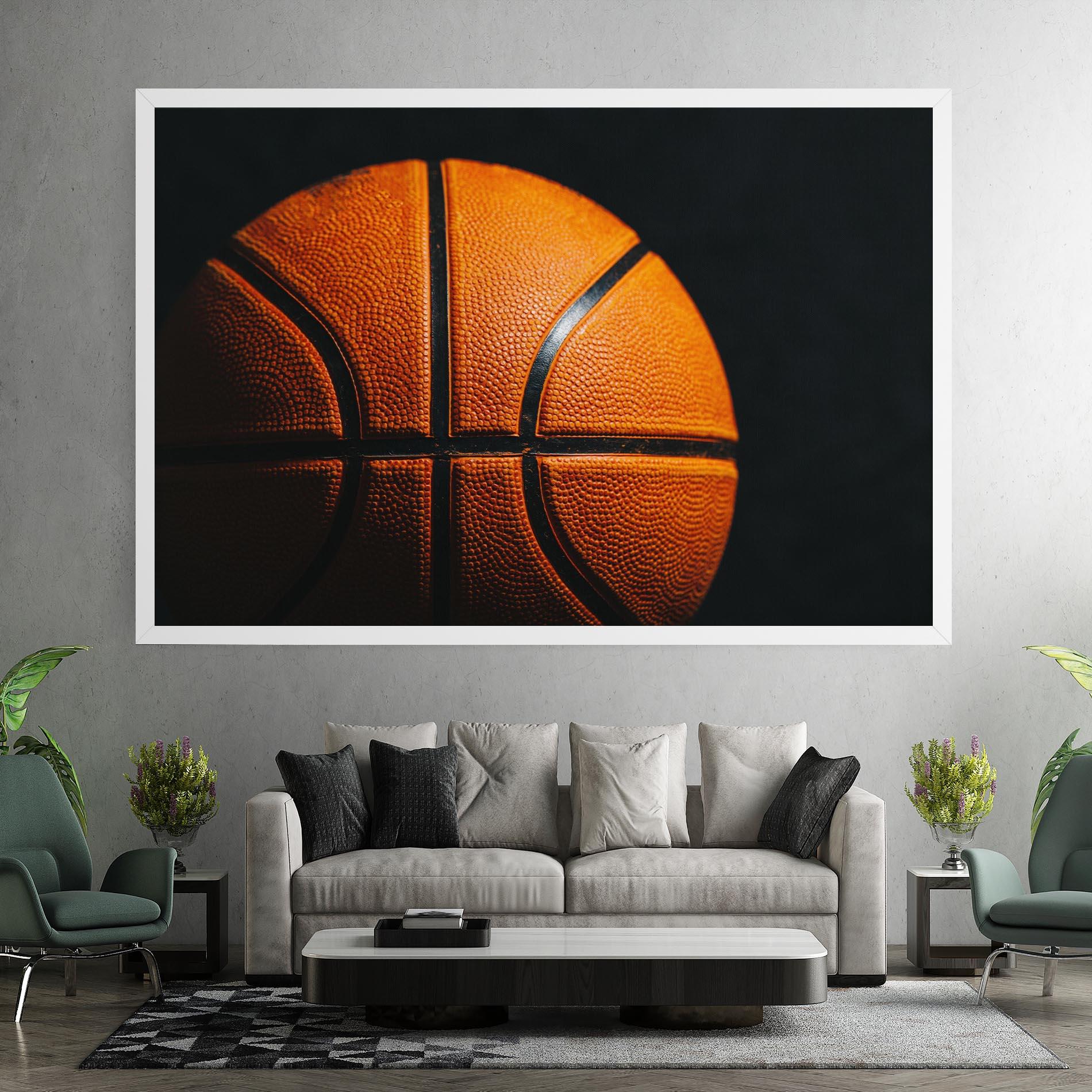 Vászonkép Orange Basketball mockup 7