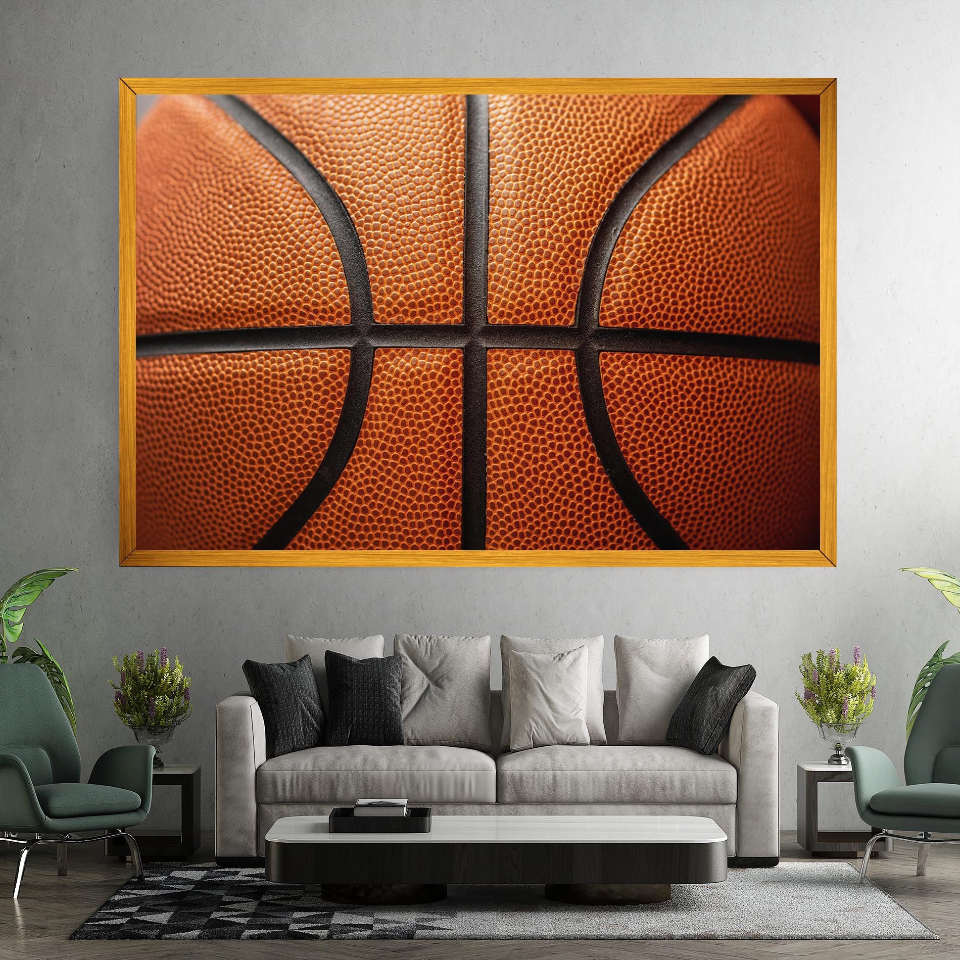 Close Up Leather Basketball mockup 7