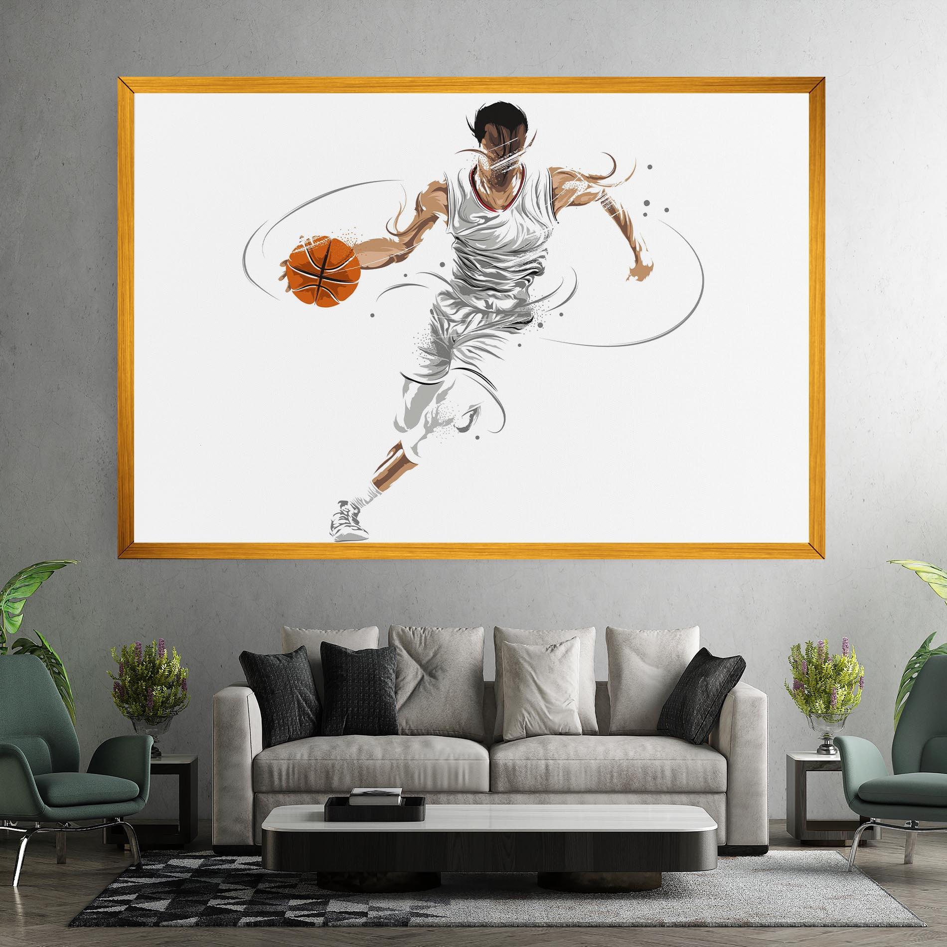 Vászonkép Dribbling Basketbal mockup 7