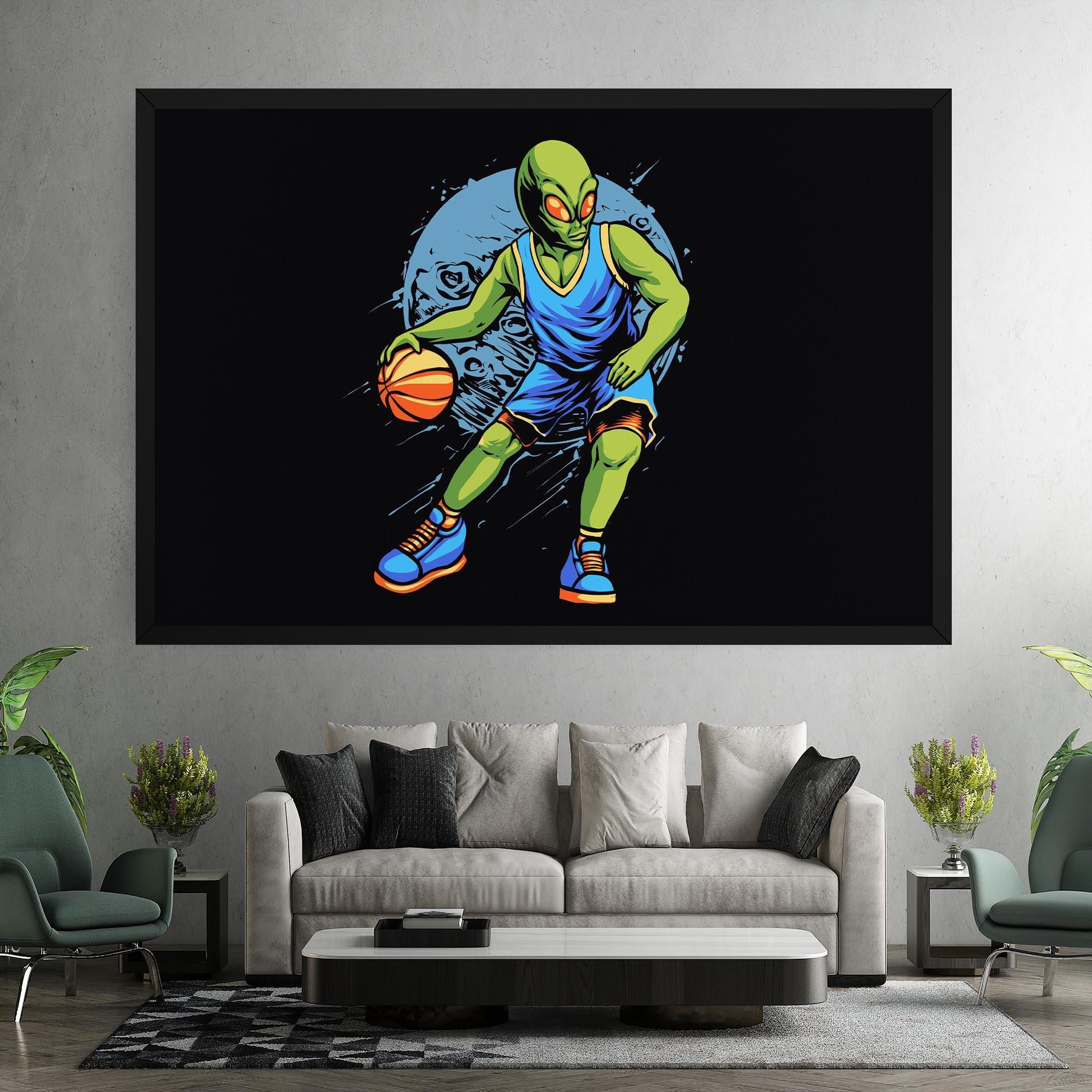 Vászonkép Alien Basketball mockup 7