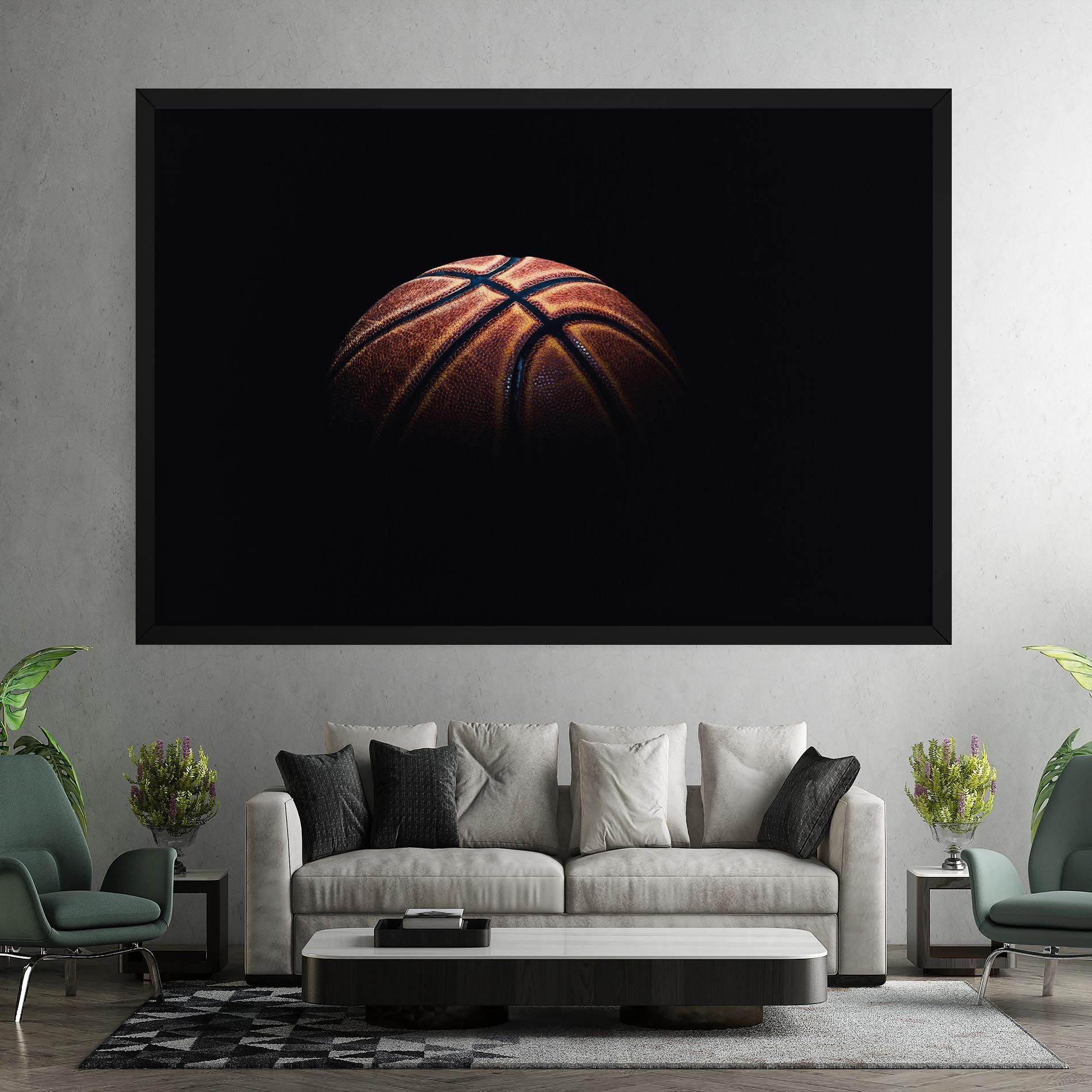 Basketball Ball In Dark mockup 7