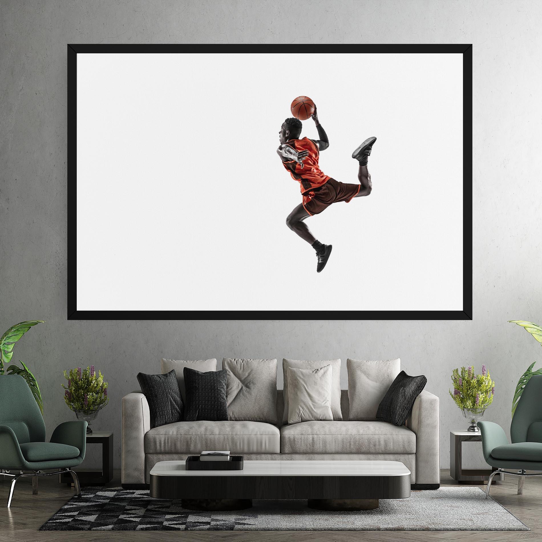 Vászonkép Basketball Player Flying mockup 7