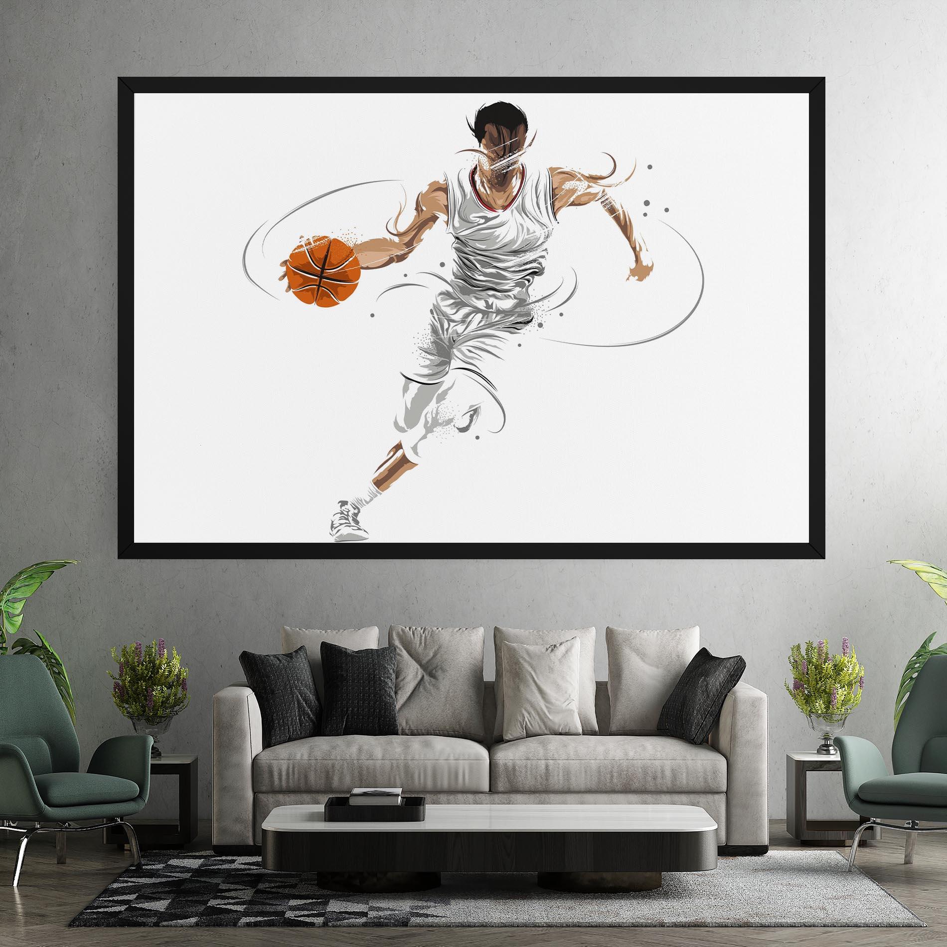 Vászonkép Dribbling Basketbal mockup 7