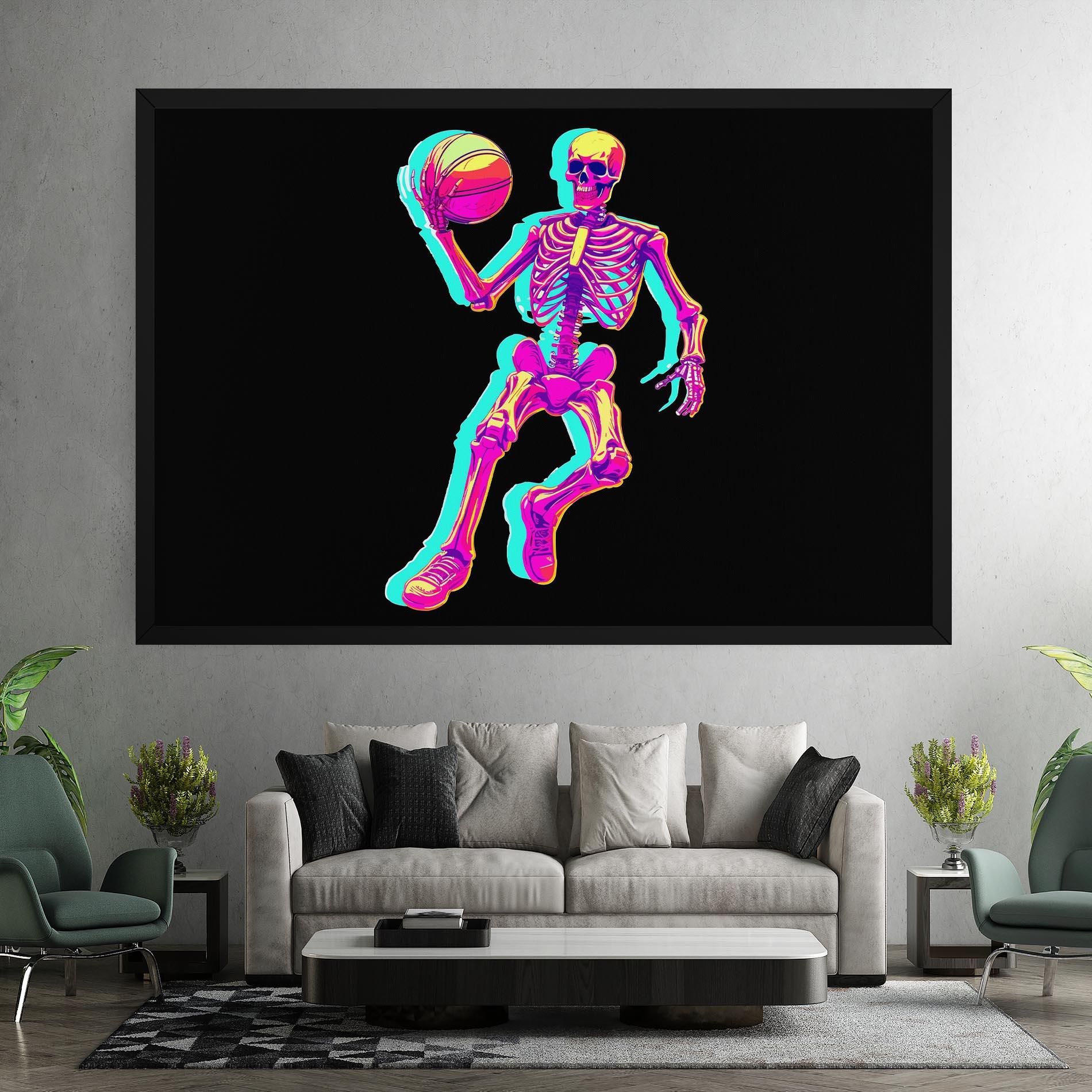 Vászonkép Skeleton Basketball mockup 7