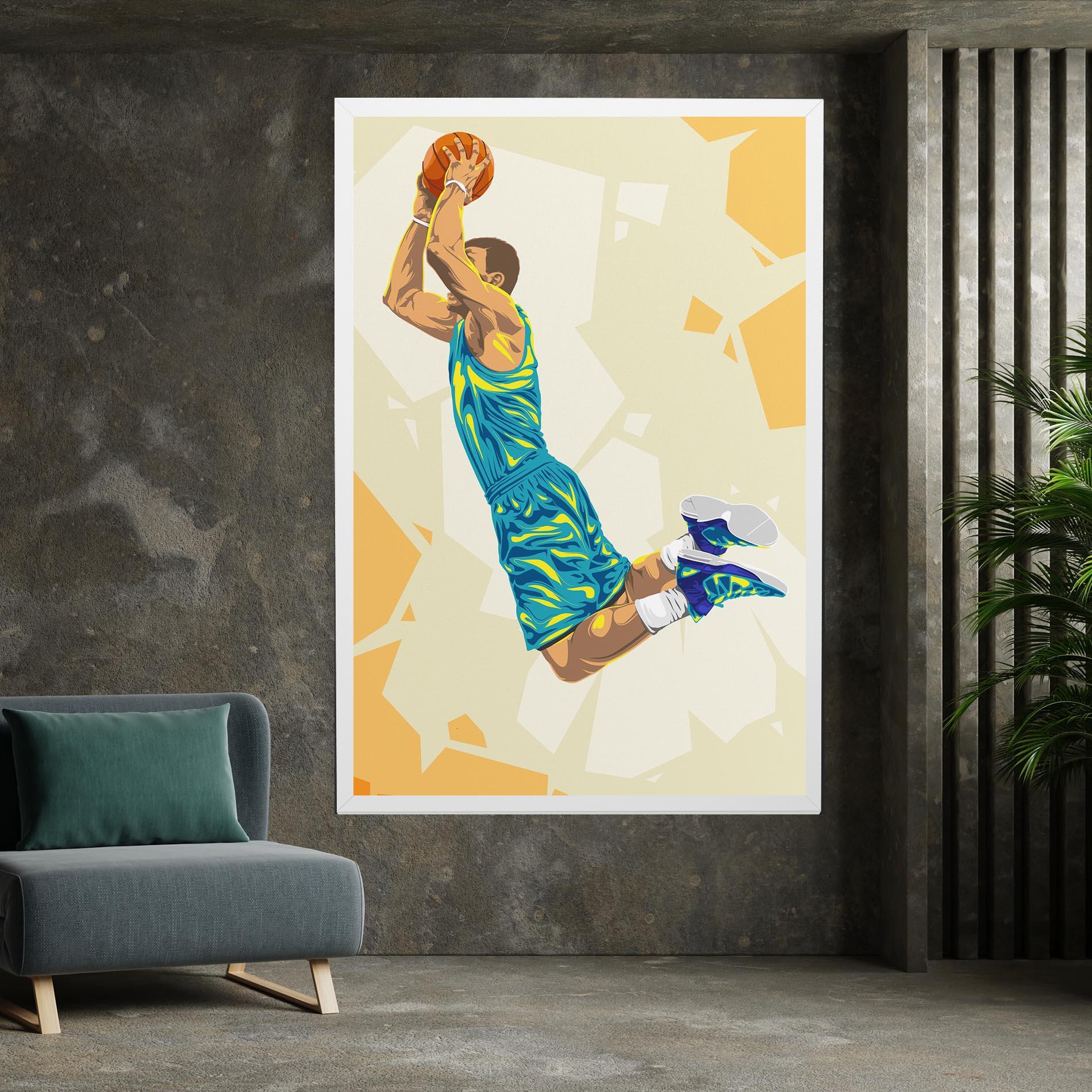Vászonkép Basketball Dunk Pose mockup 7