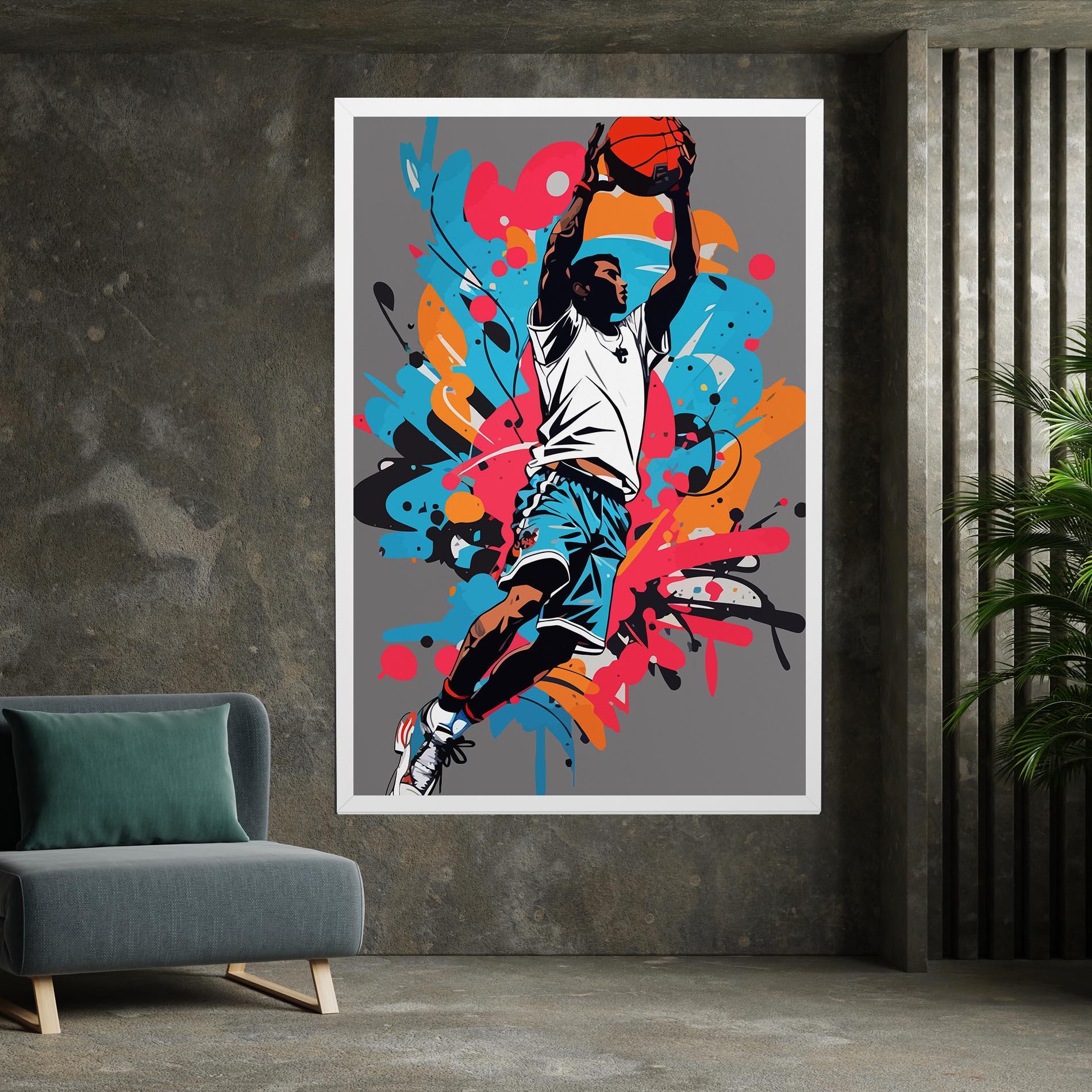 Vászonkép Blue Red Basket mockup 7