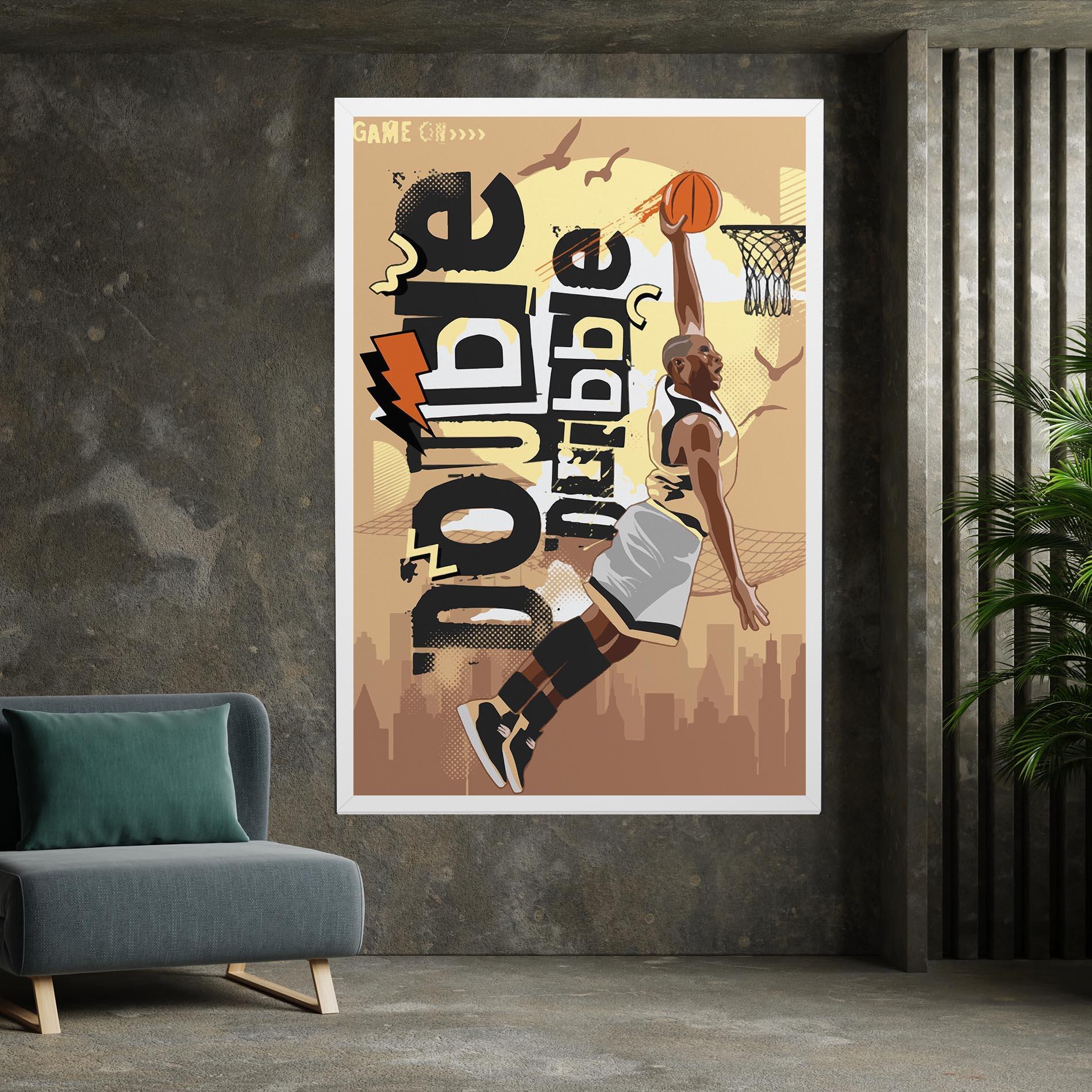 Vászonkép Double Dribble mockup 7