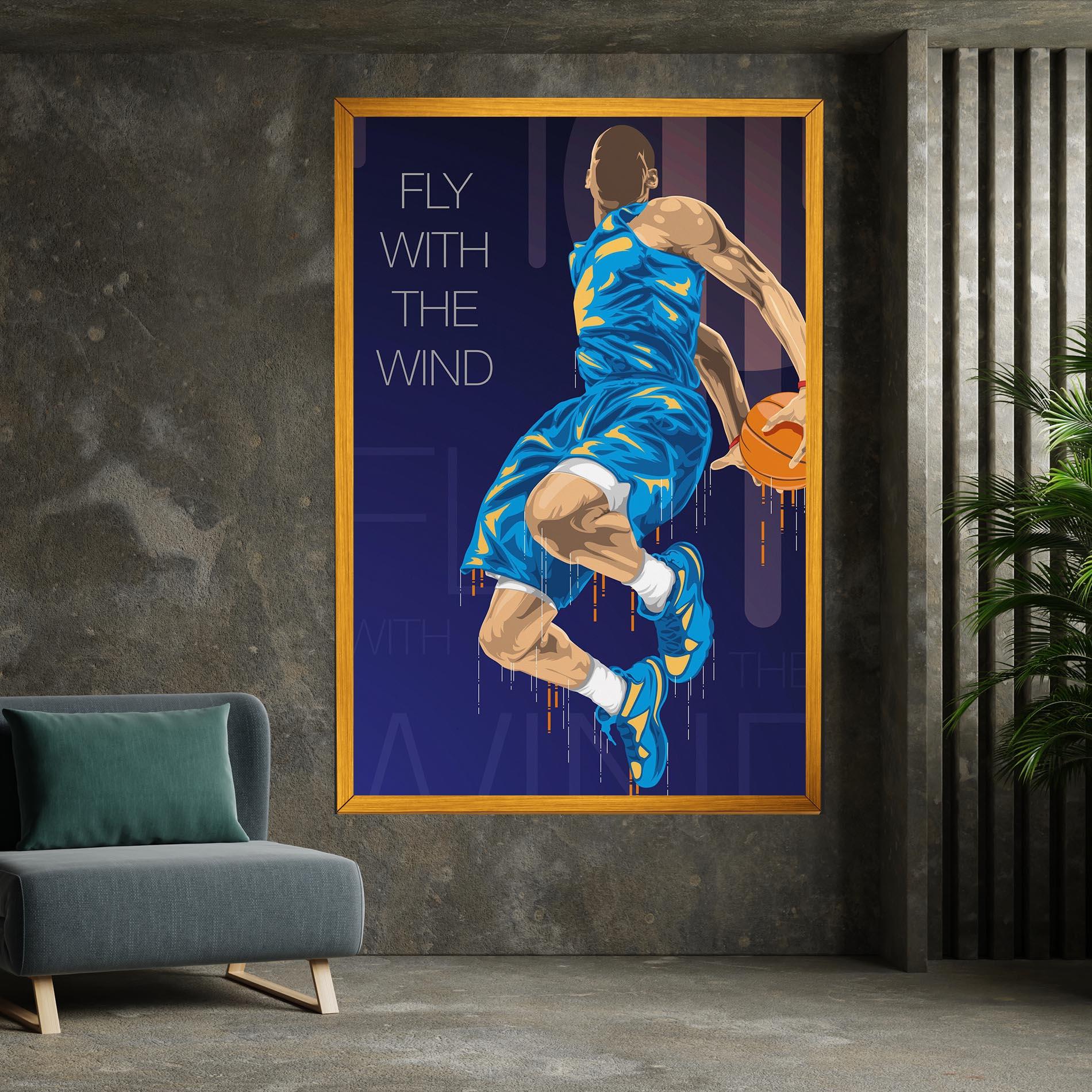 Vászonkép Fly With The Wind mockup 7