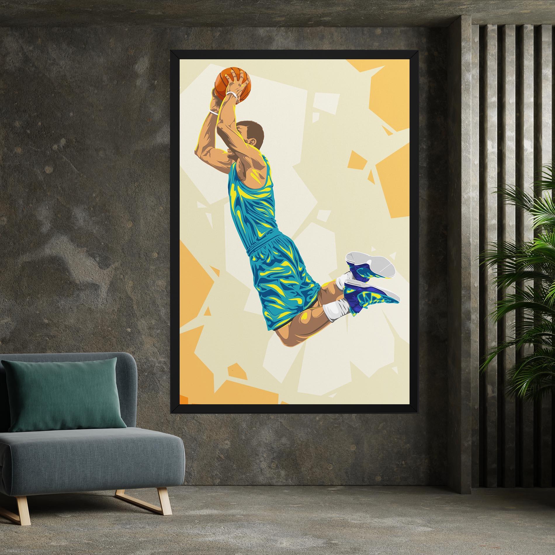 Vászonkép Basketball Dunk Pose mockup 7