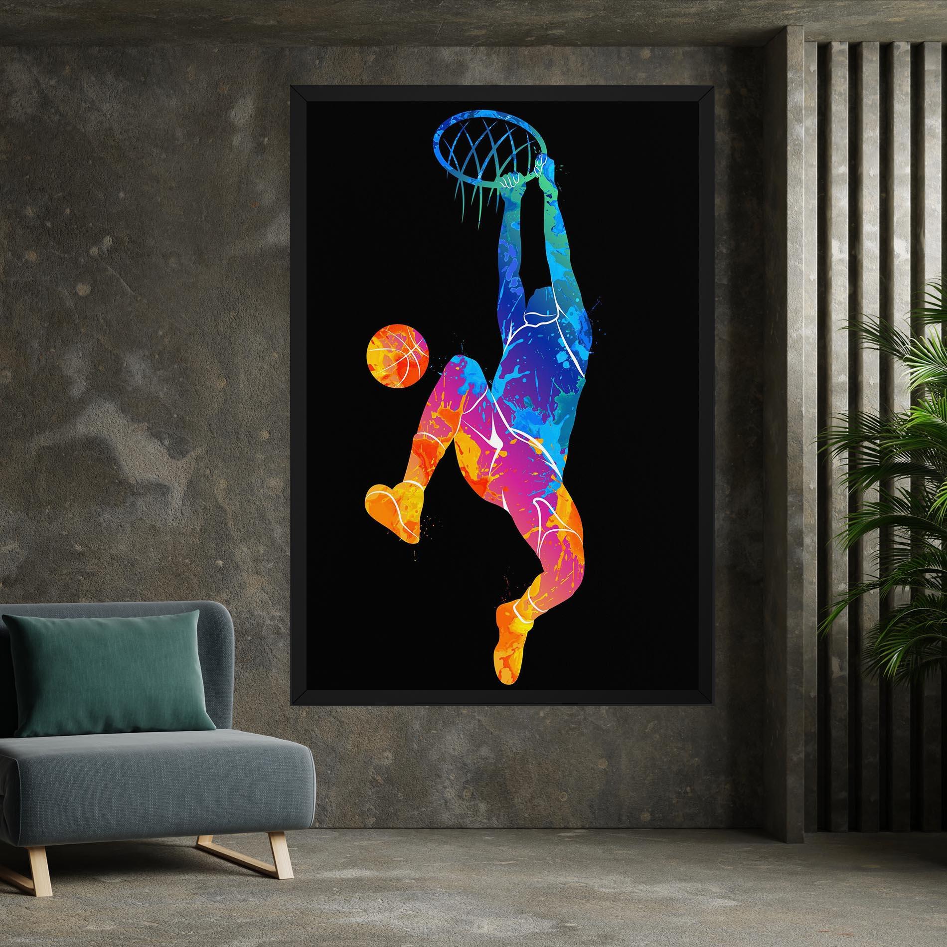 Vászonkép Blue Basket Hoop mockup 7