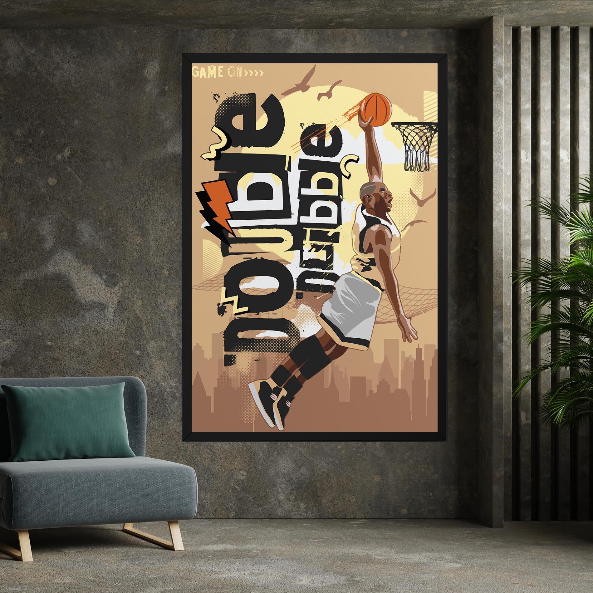 Vászonkép Double Dribble mockup 7
