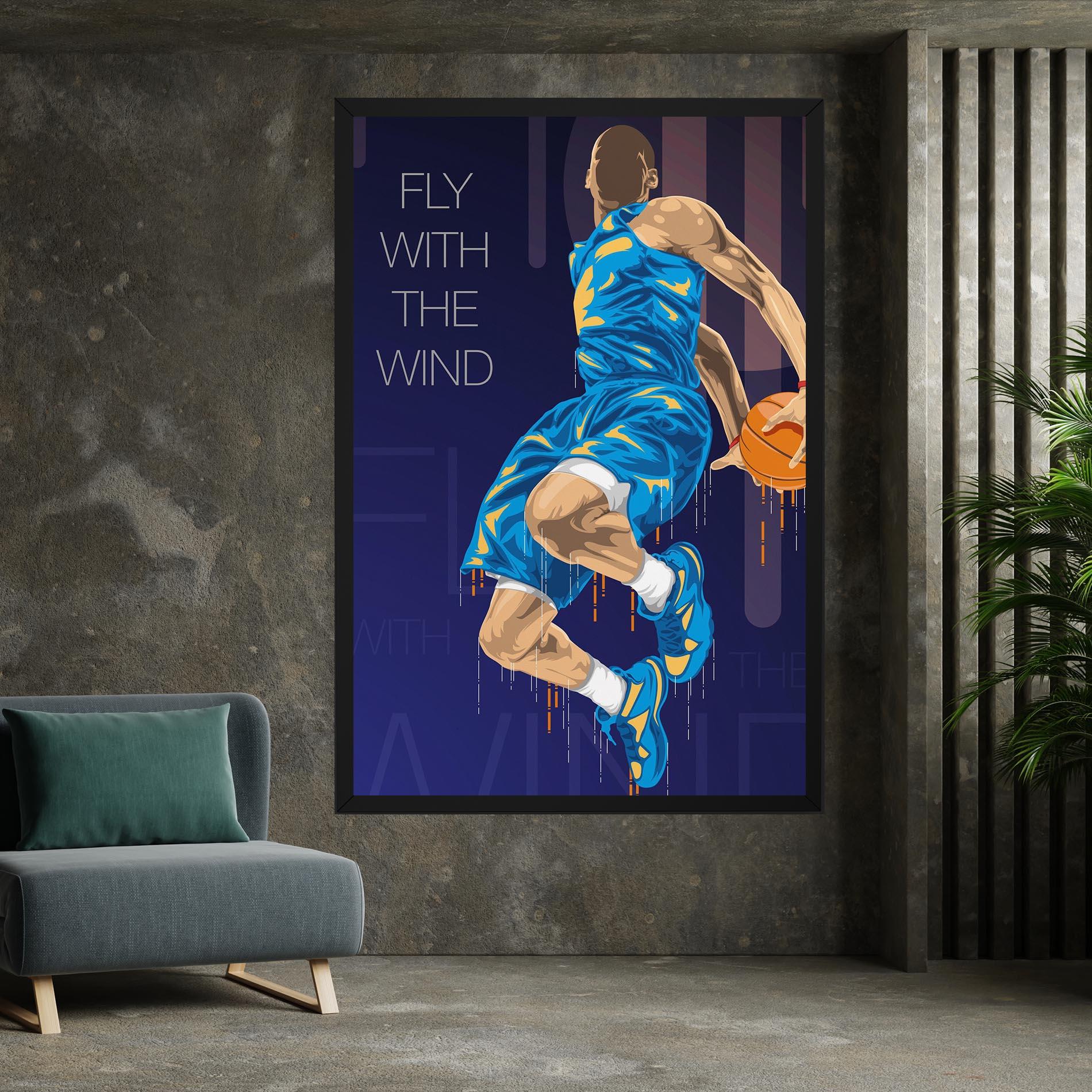 Vászonkép Fly With The Wind mockup 7
