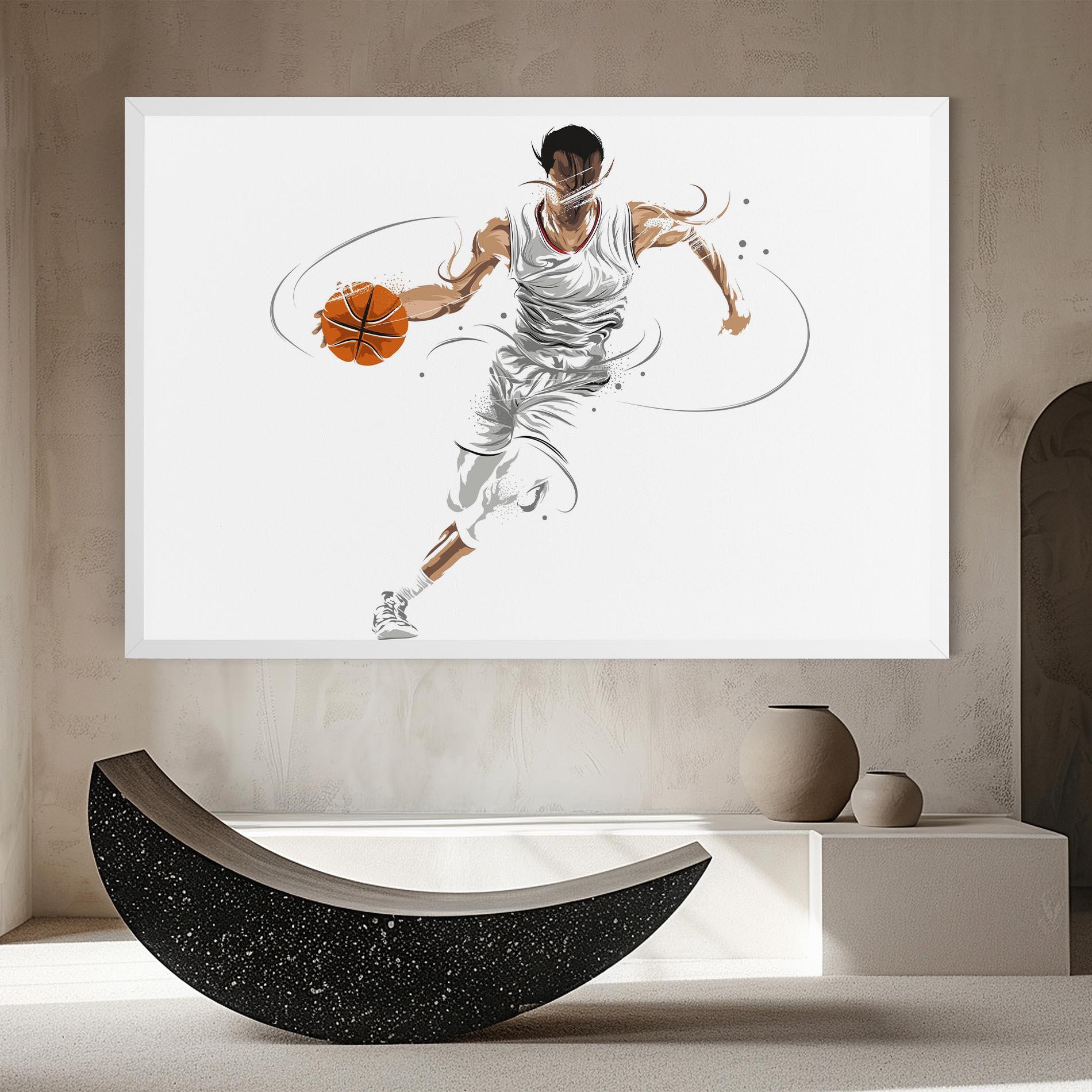 Vászonkép Dribbling Basketbal mockup 8