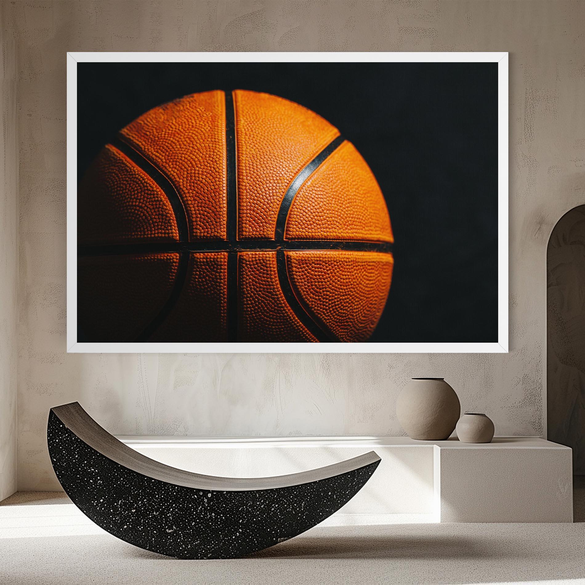 Vászonkép Orange Basketball mockup 8